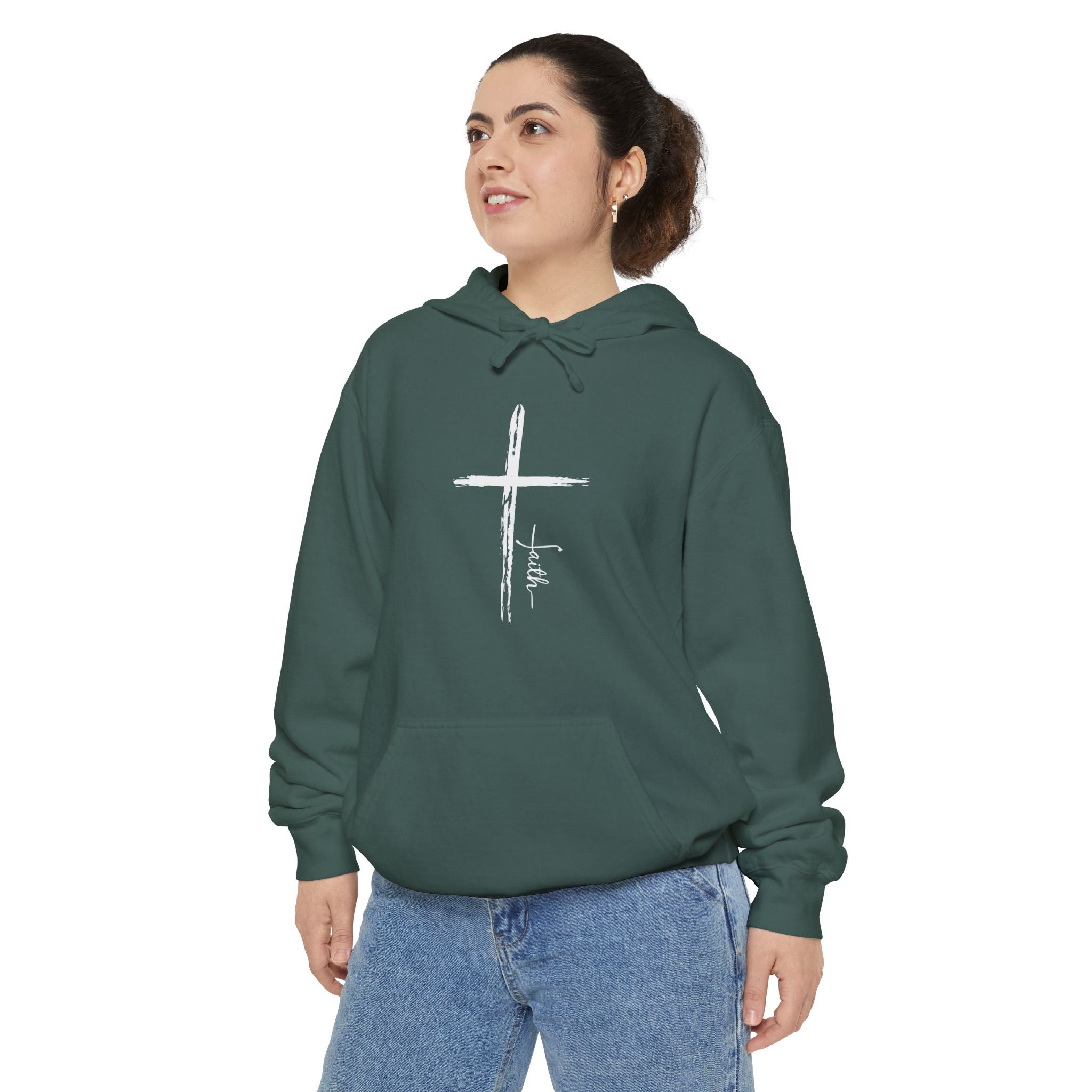 Cross With Faith Unisex Relaxed Fit Hoodie