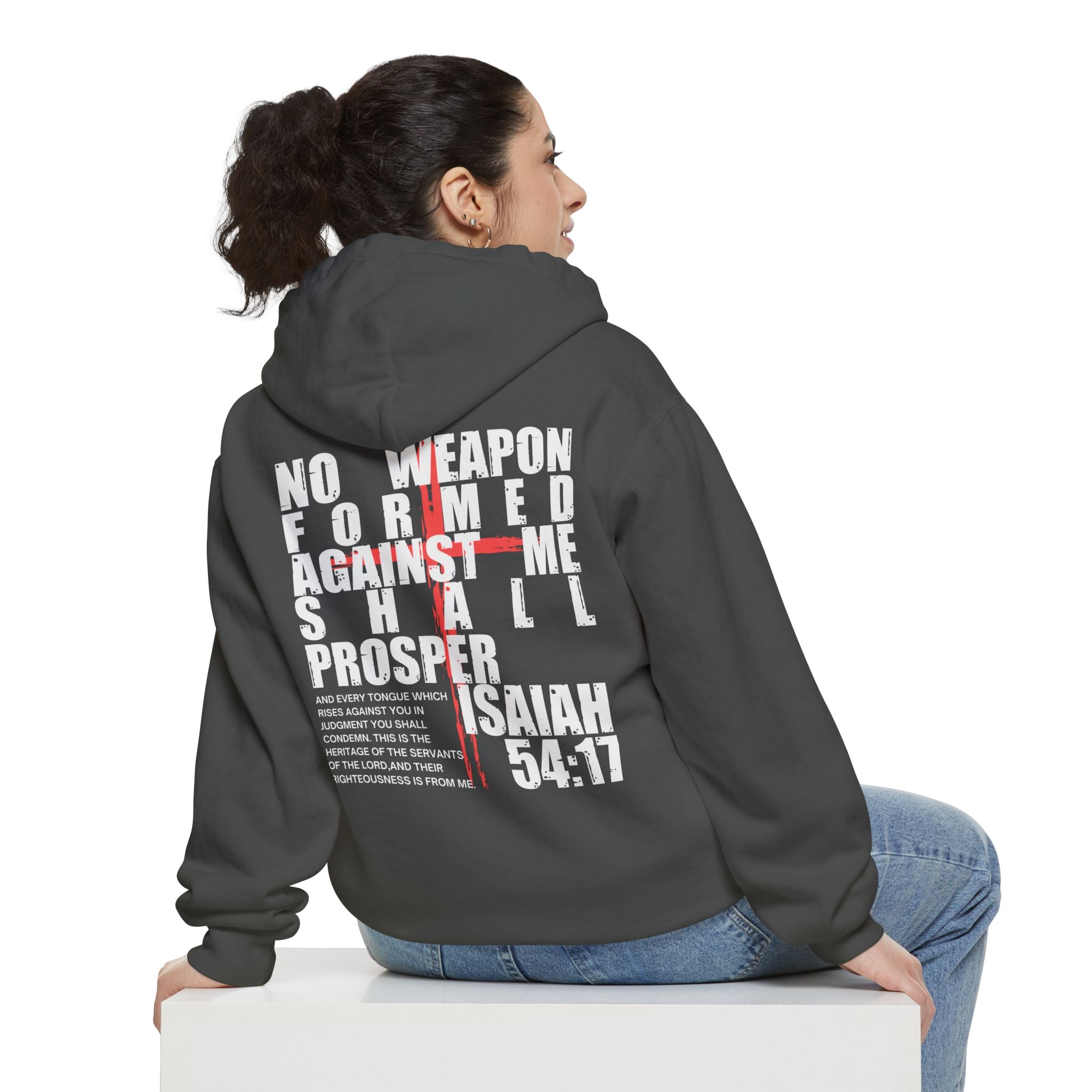 Isaiah 54:17 No Weapon Formed Against Me Unisex Relaxed Fit Hoodie