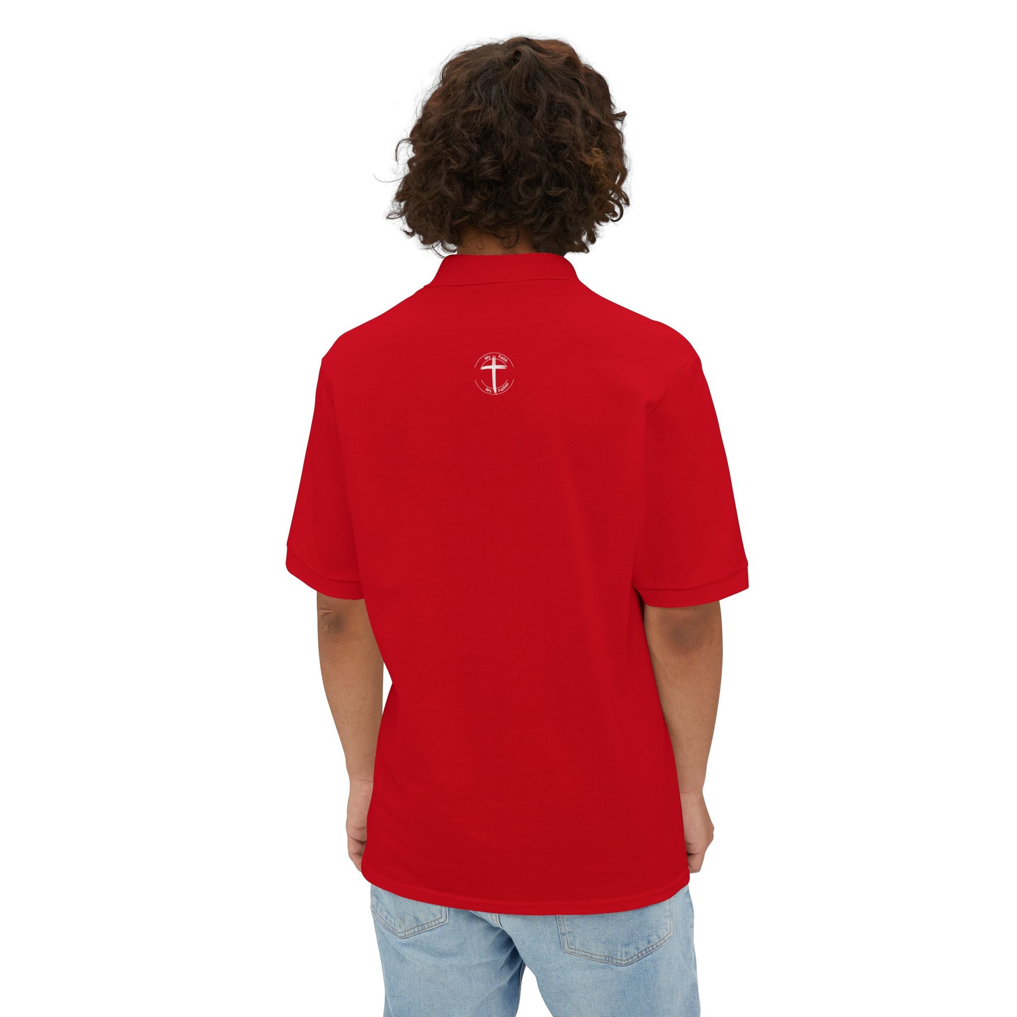 Faith + Cross Men's Piqué Polo Shirt