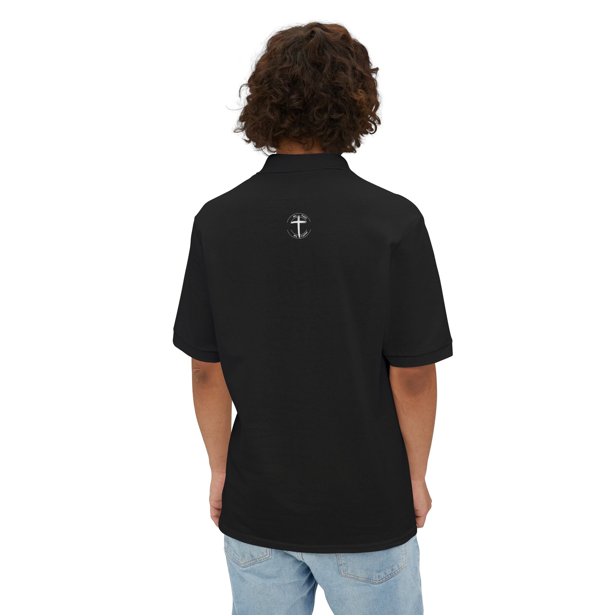 Jesus Cross Men's Piqué Polo