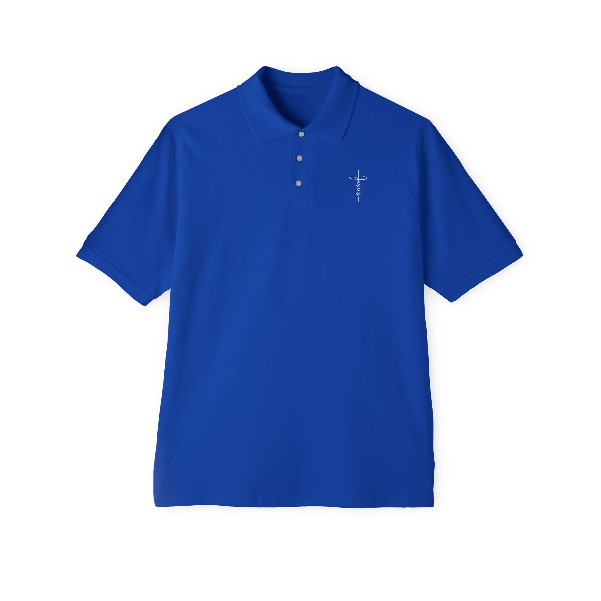 Jesus Cross Men's Piqué Polo
