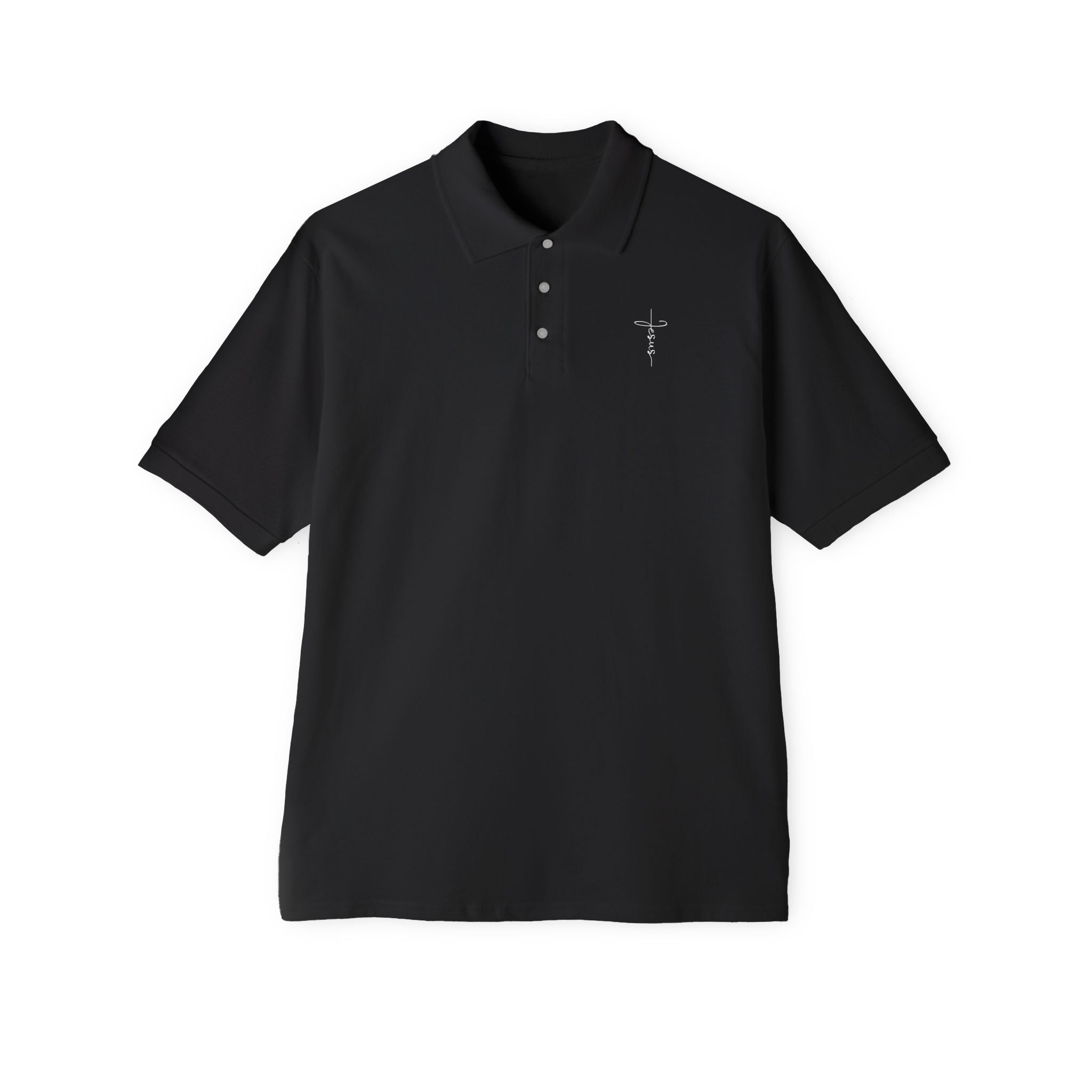 Jesus Cross Men's Piqué Polo