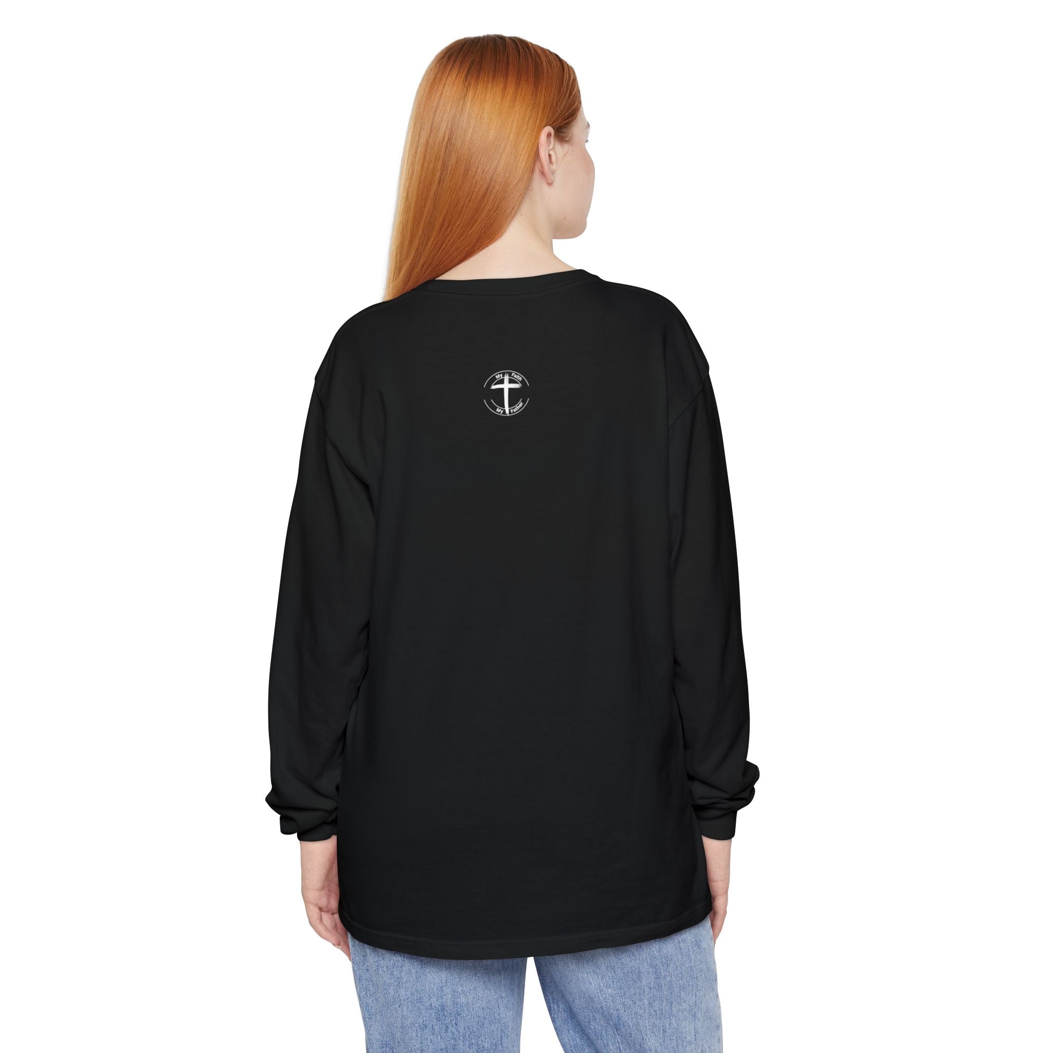 Jesus is Merciful Unisex Relaxed Fit Long Sleeve T-Shirt