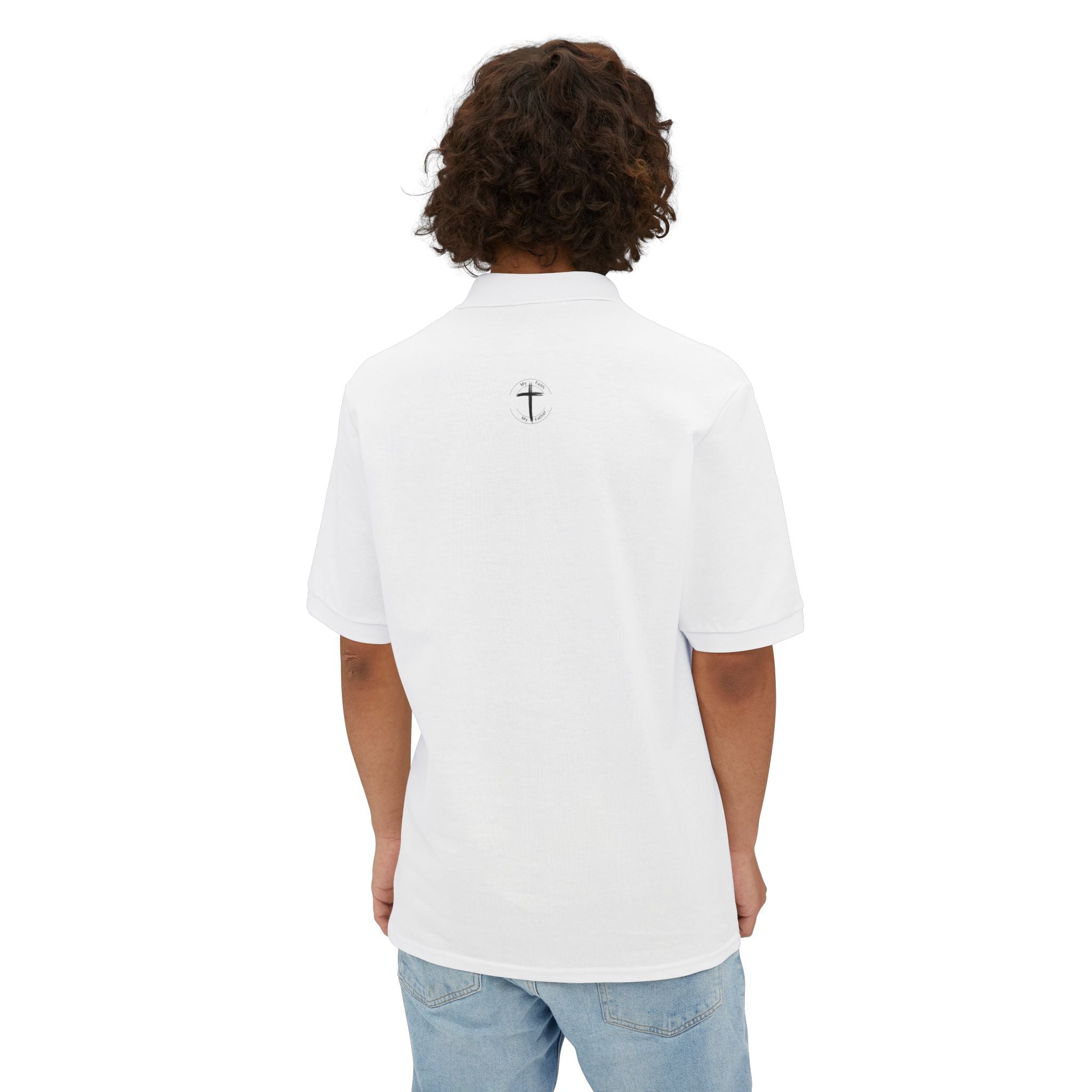Jesus Cross Men's Piqué Polo