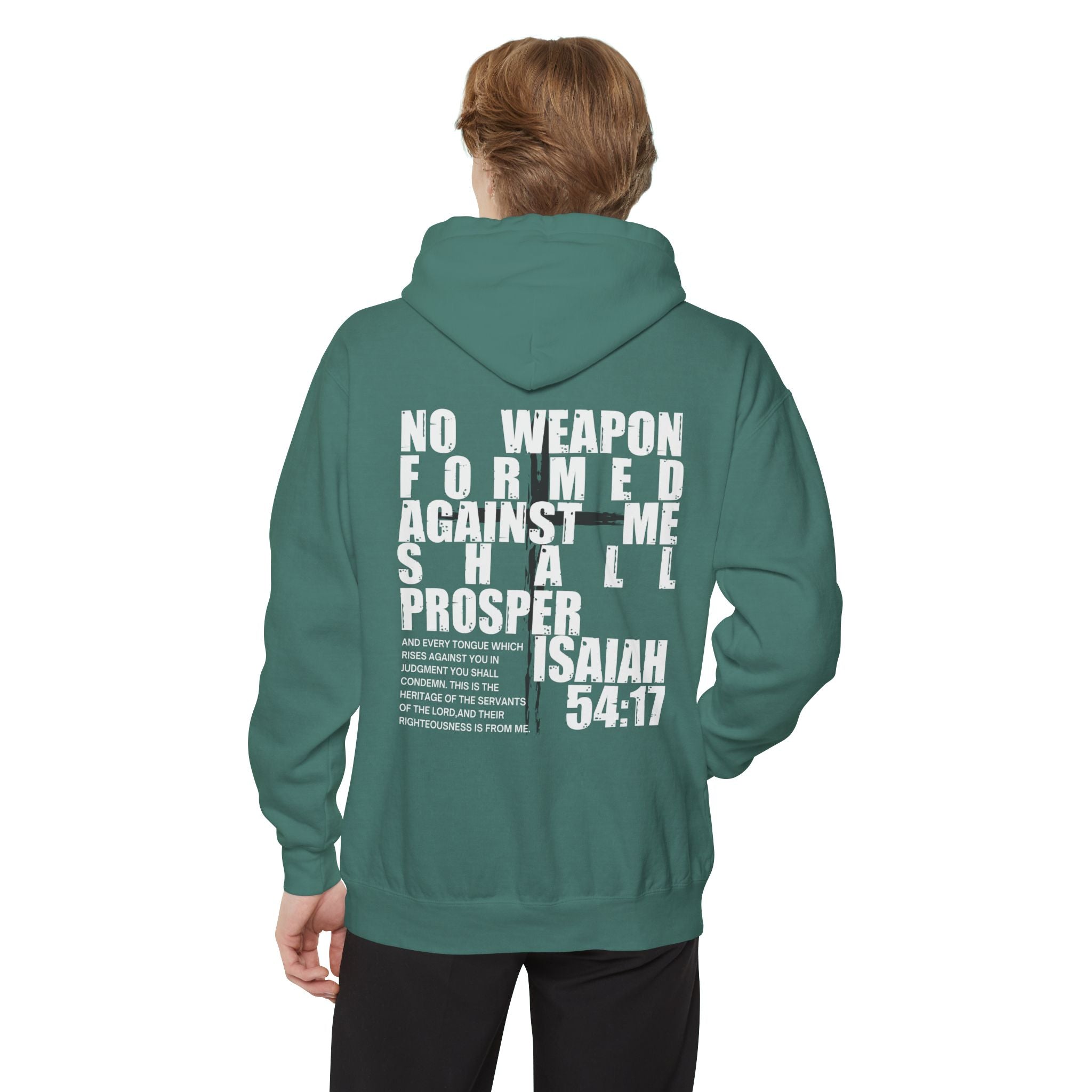 Isaiah 54:17 No Weapon Formed Against Me Unisex Relaxed Fit Hoodie