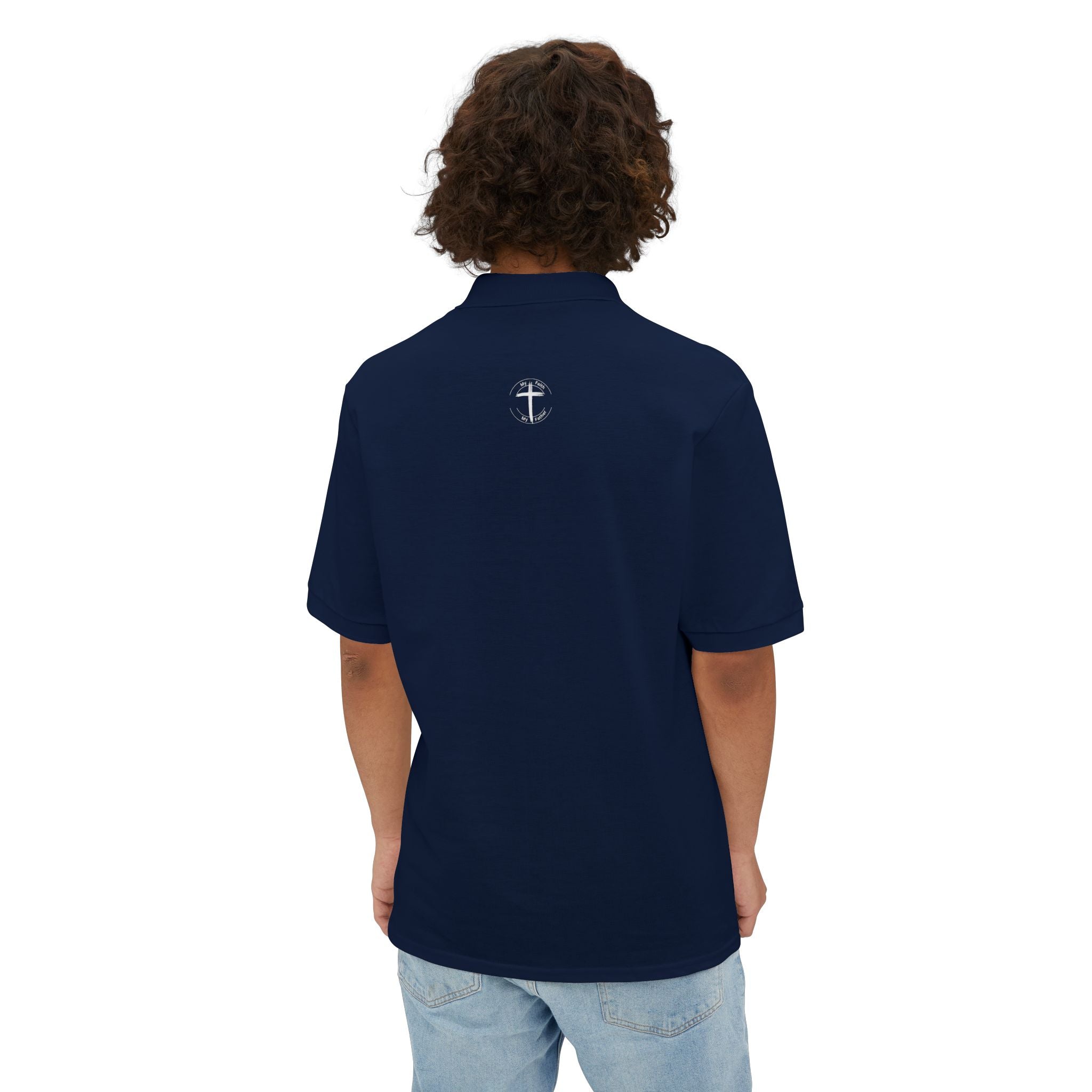 Faith + Cross Men's Piqué Polo Shirt