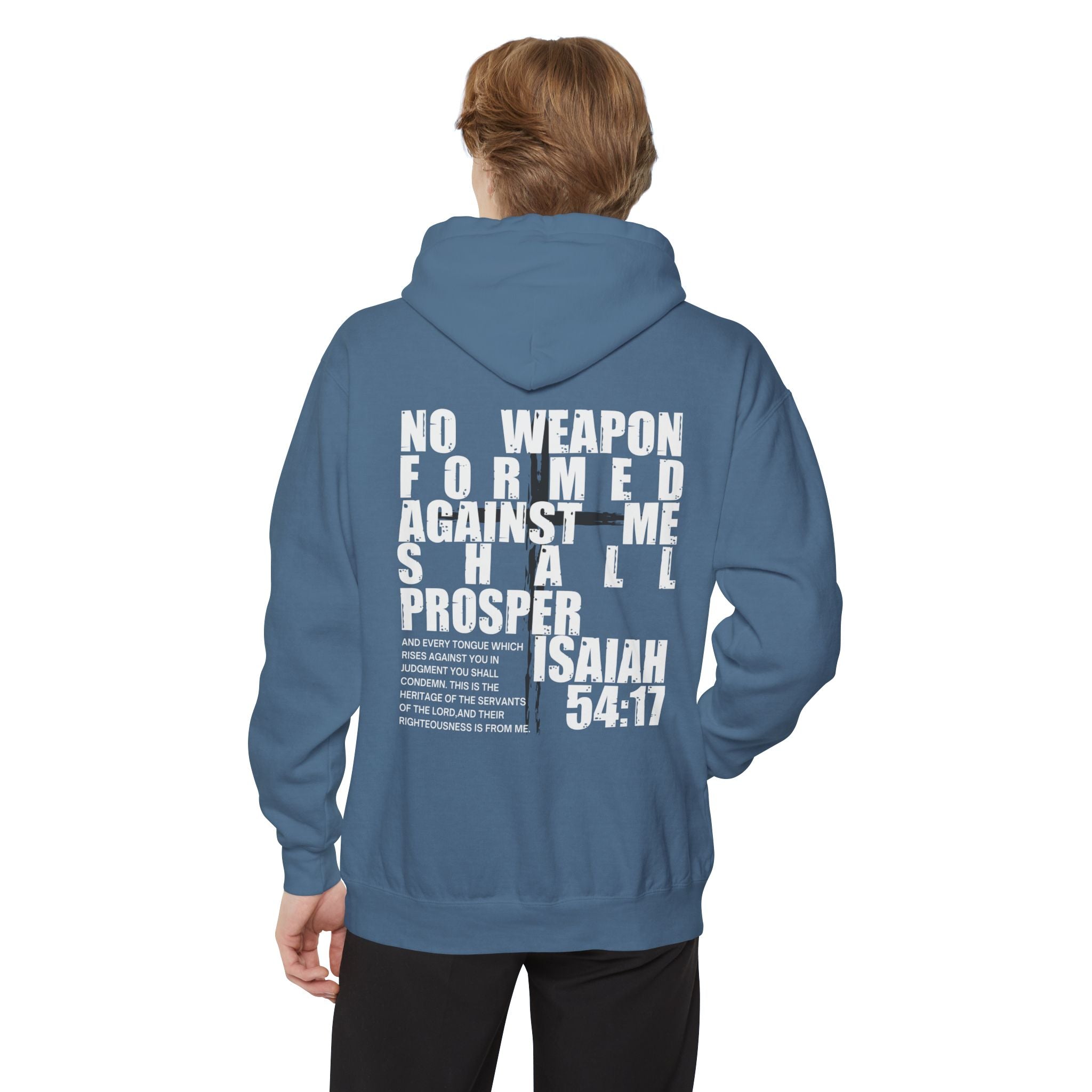 Isaiah 54:17 No Weapon Formed Against Me Unisex Relaxed Fit Hoodie