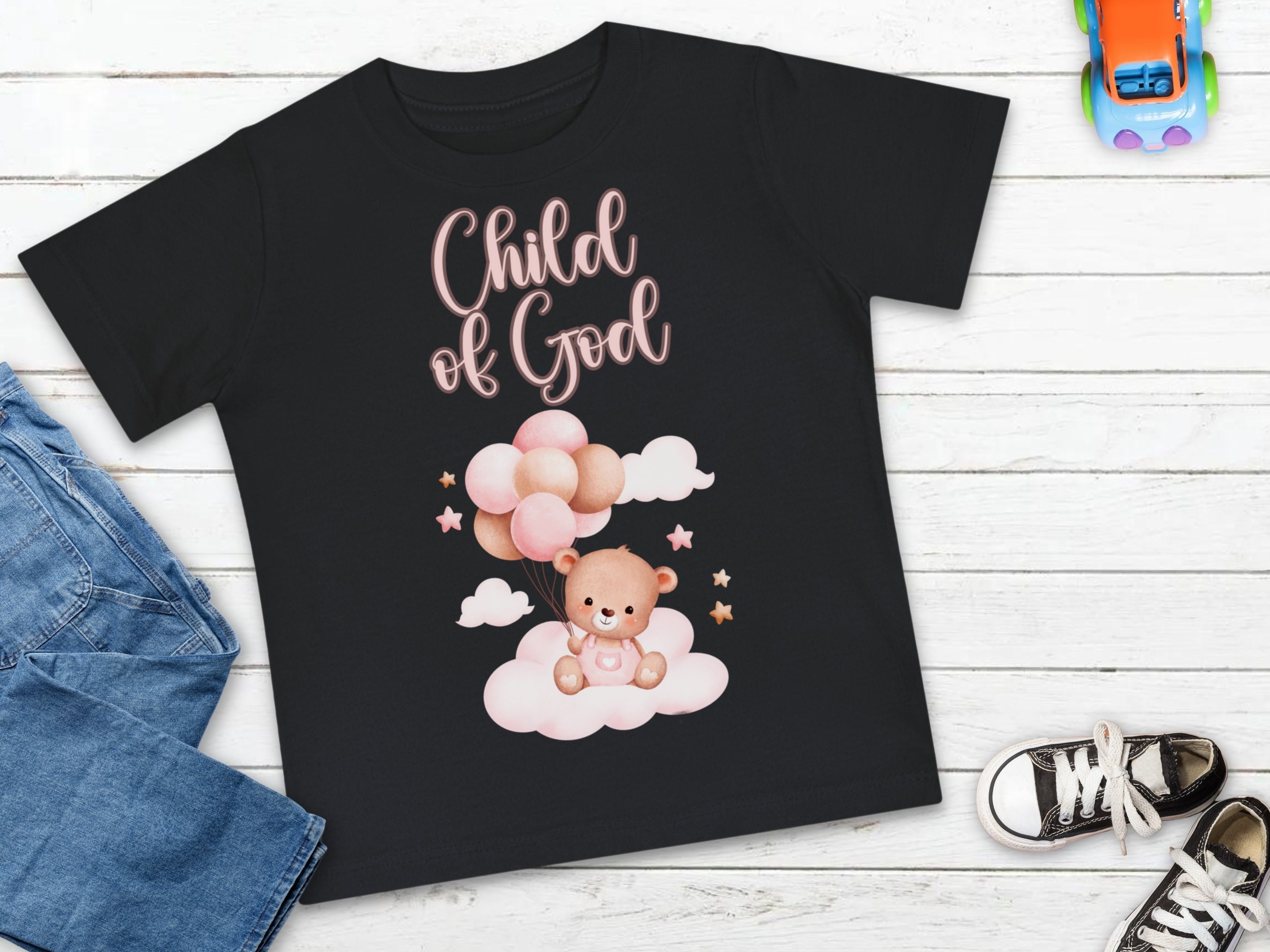 Child of God Short Sleeve Baby T-Shirt, Christian Shirt, Baby Shower Gift, Infant Faith Apparel, Nursery Decor
