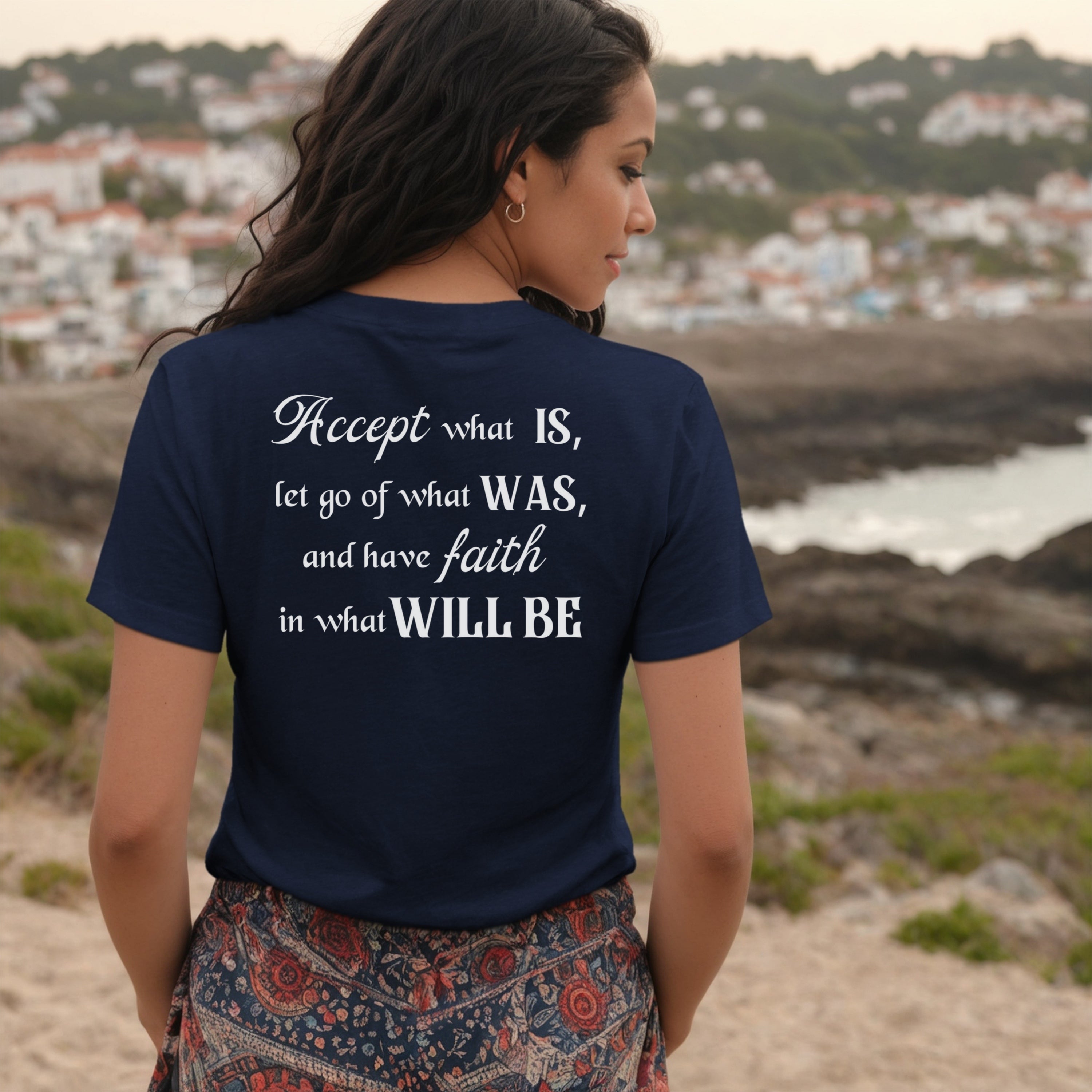 Accept What Is Unisex V-Neck Tee