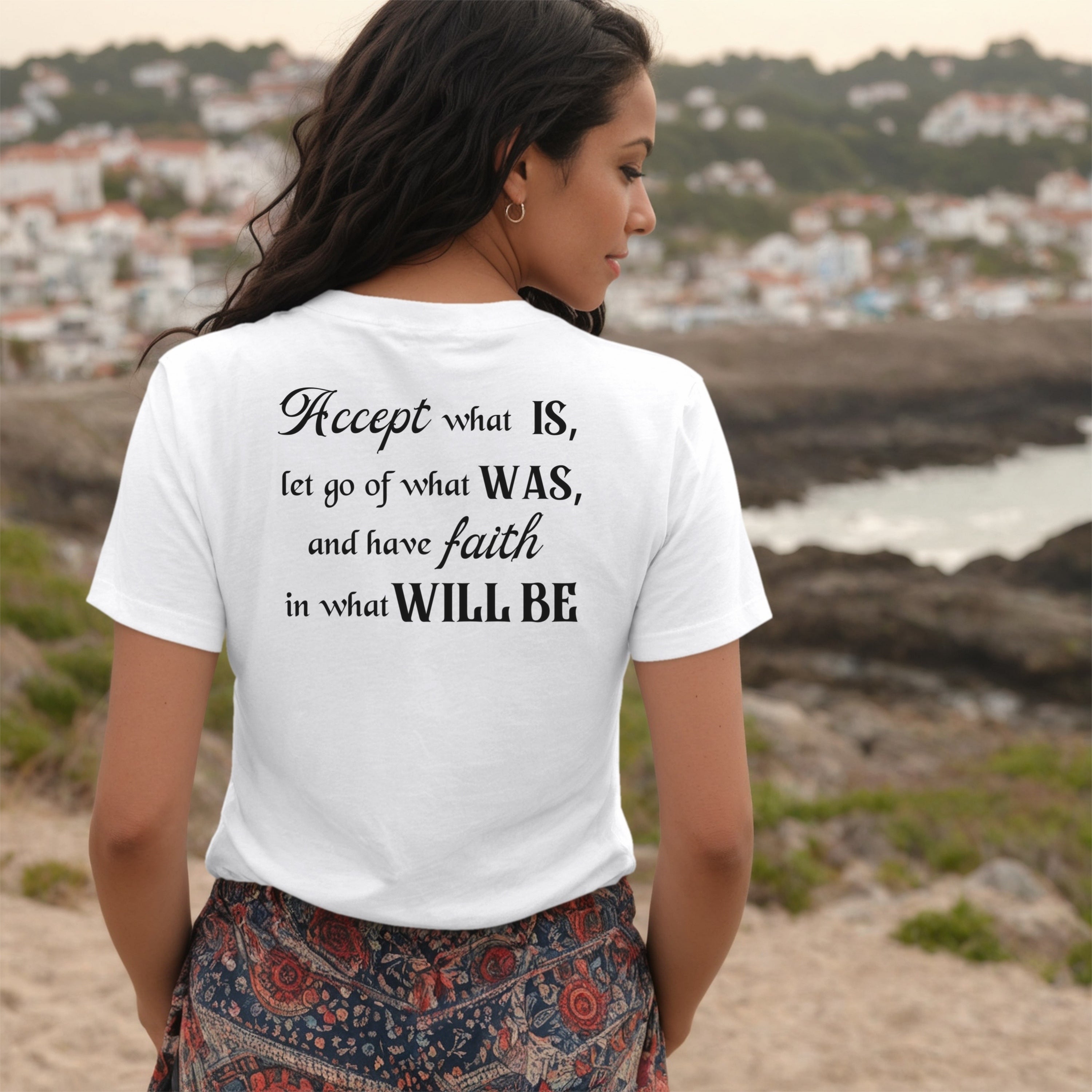 Accept What Is Unisex V-Neck Tee
