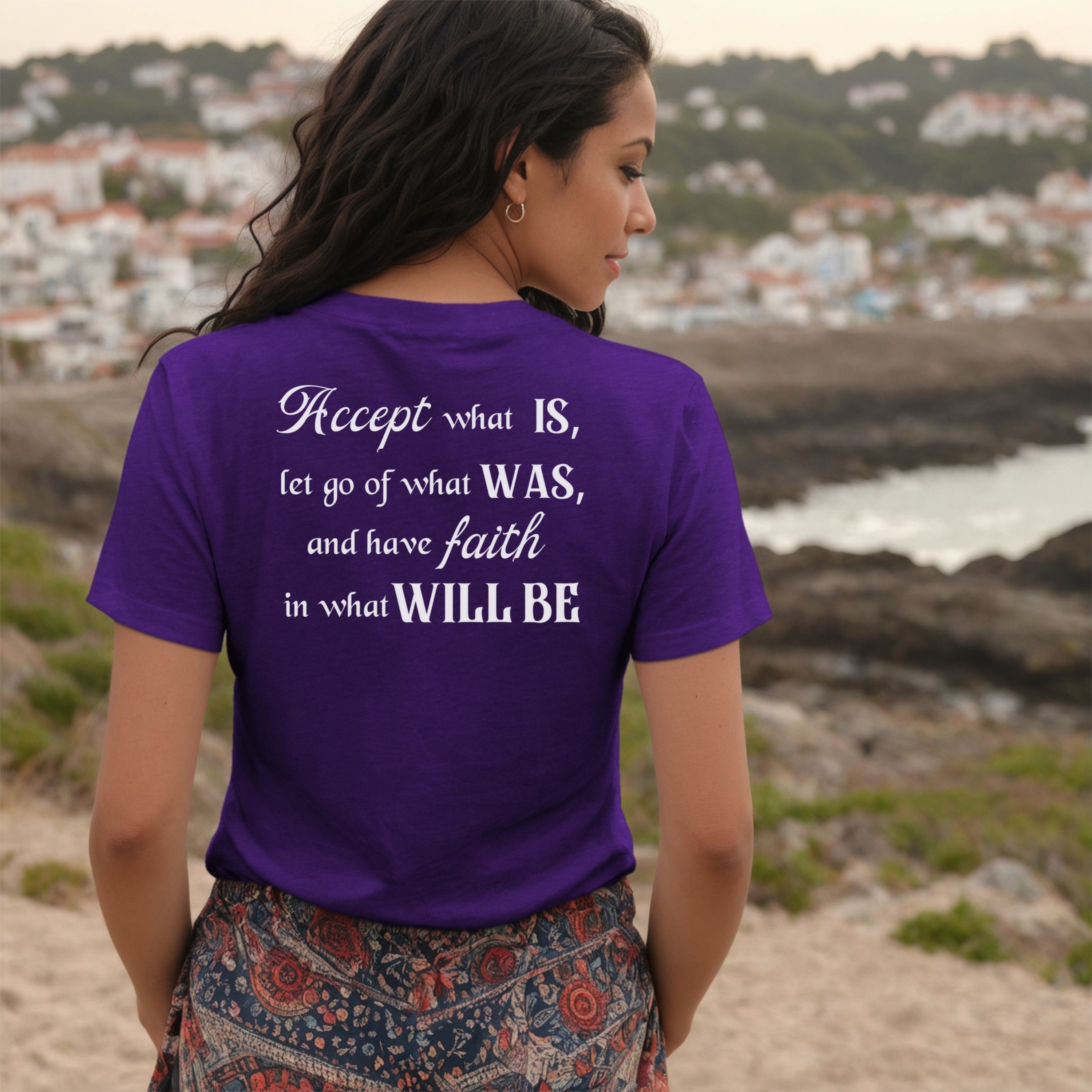 Accept What Is Unisex V-Neck Tee