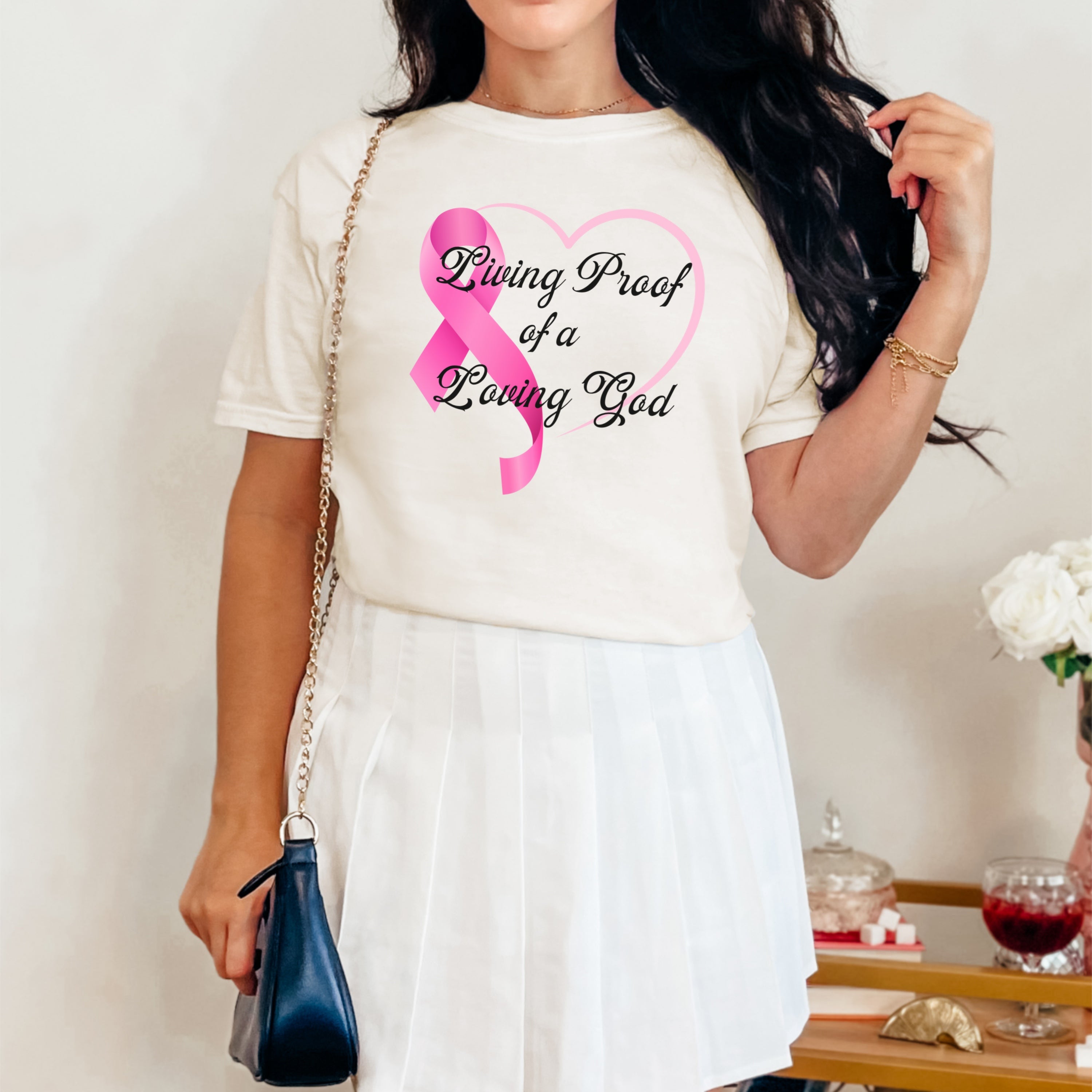 Living Proof Of A Loving God Heart Unisex Relaxed Fit T-Shirt