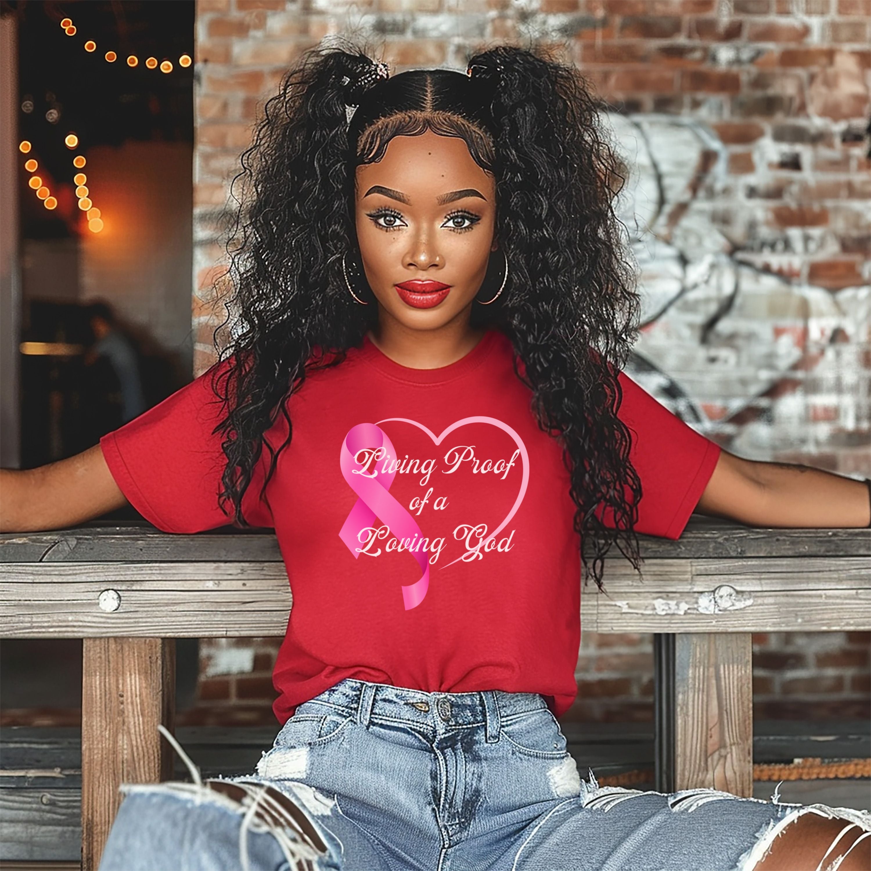 Living Proof Of A Loving God Heart Unisex Relaxed Fit T-Shirt