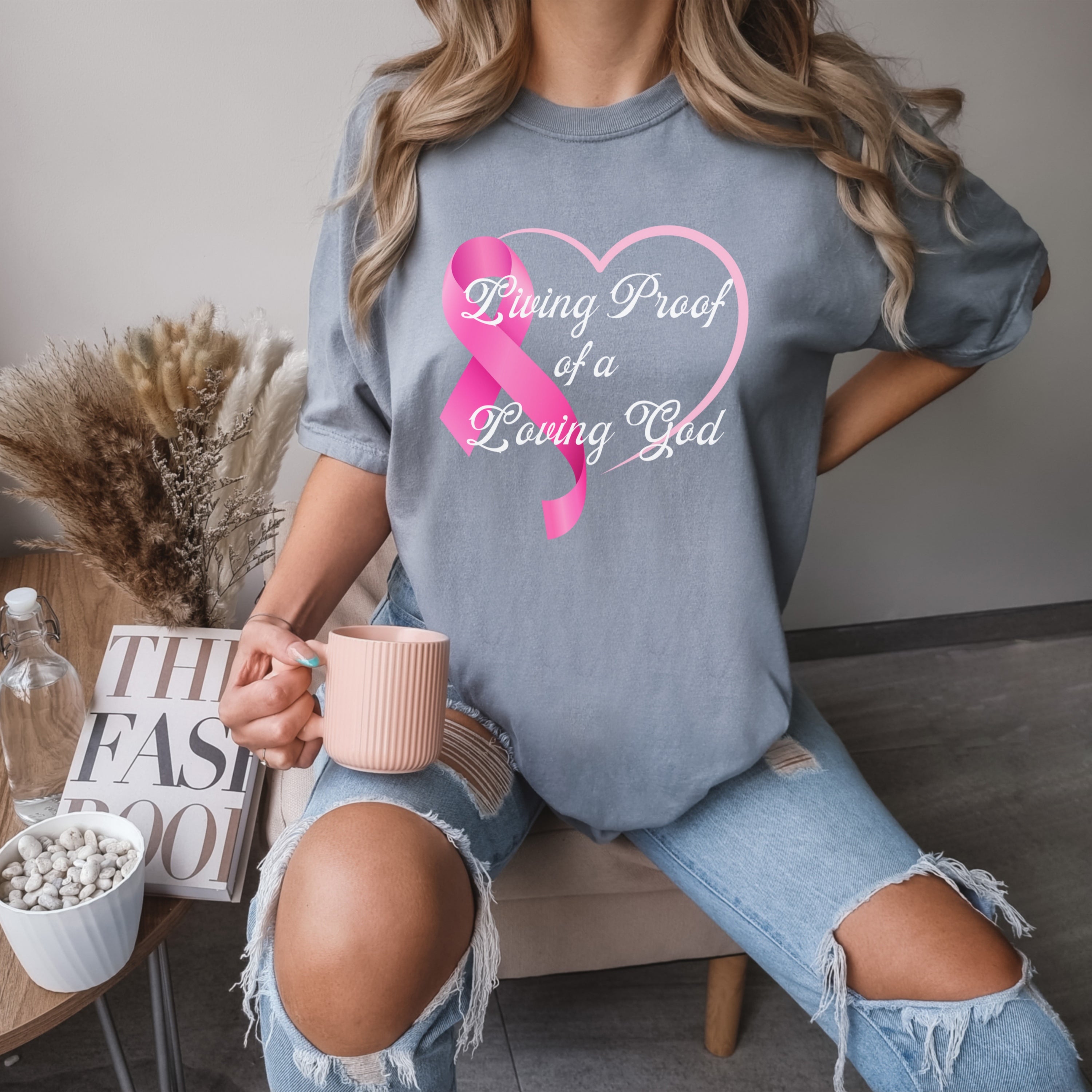 Living Proof Of A Loving God Heart Unisex Relaxed Fit T-Shirt