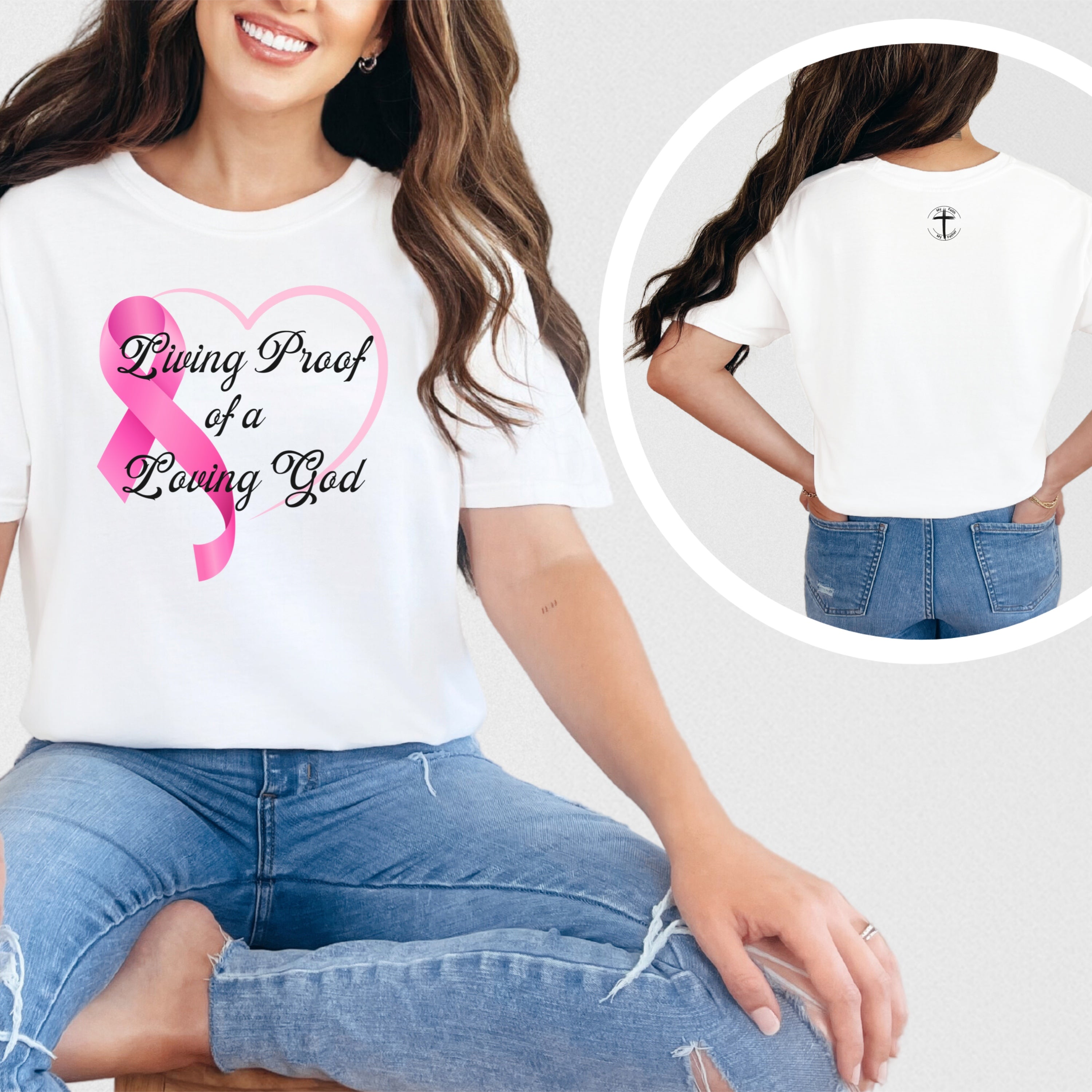 Living Proof Of A Loving God Heart Unisex Relaxed Fit T-Shirt