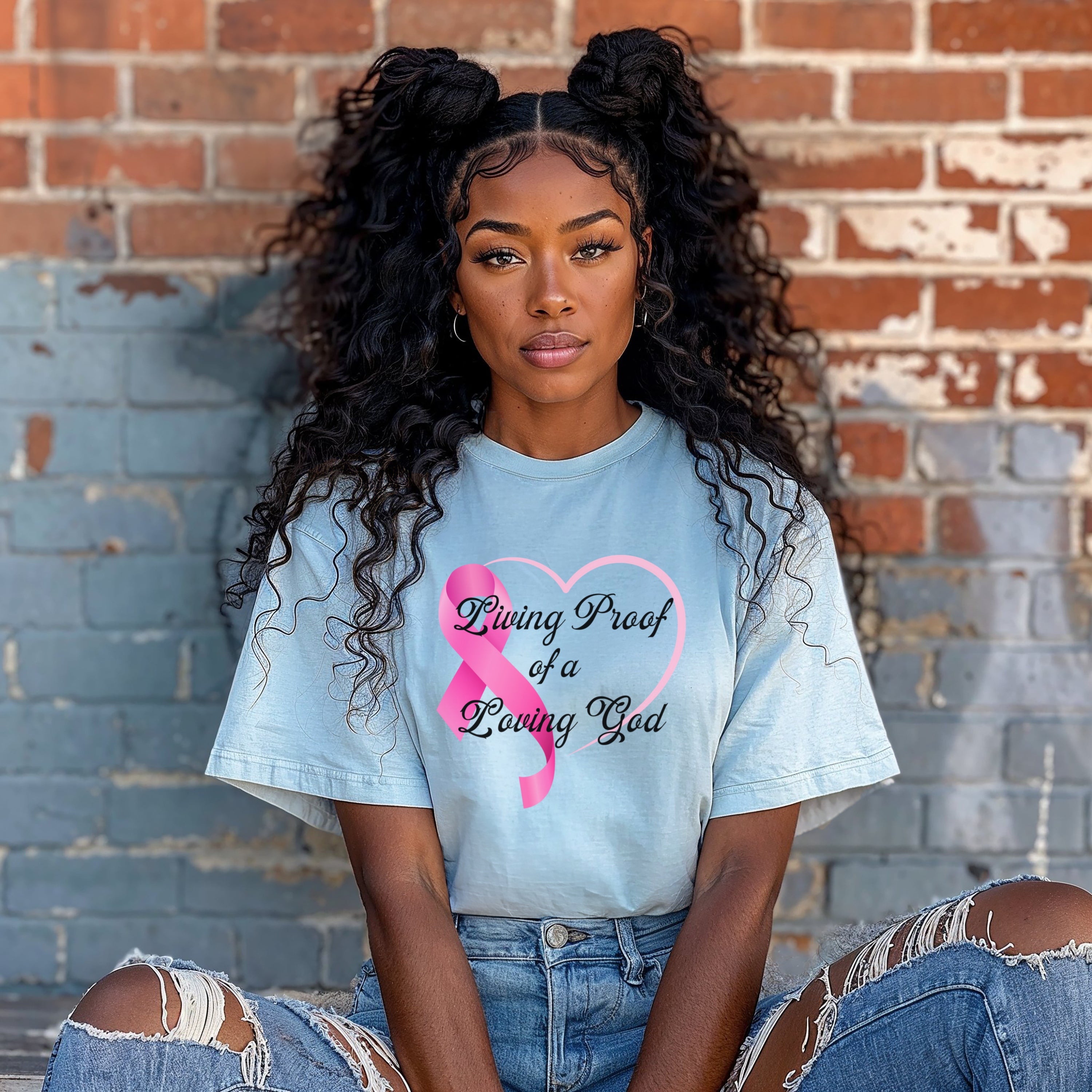 Living Proof Of A Loving God Heart Unisex Relaxed Fit T-Shirt