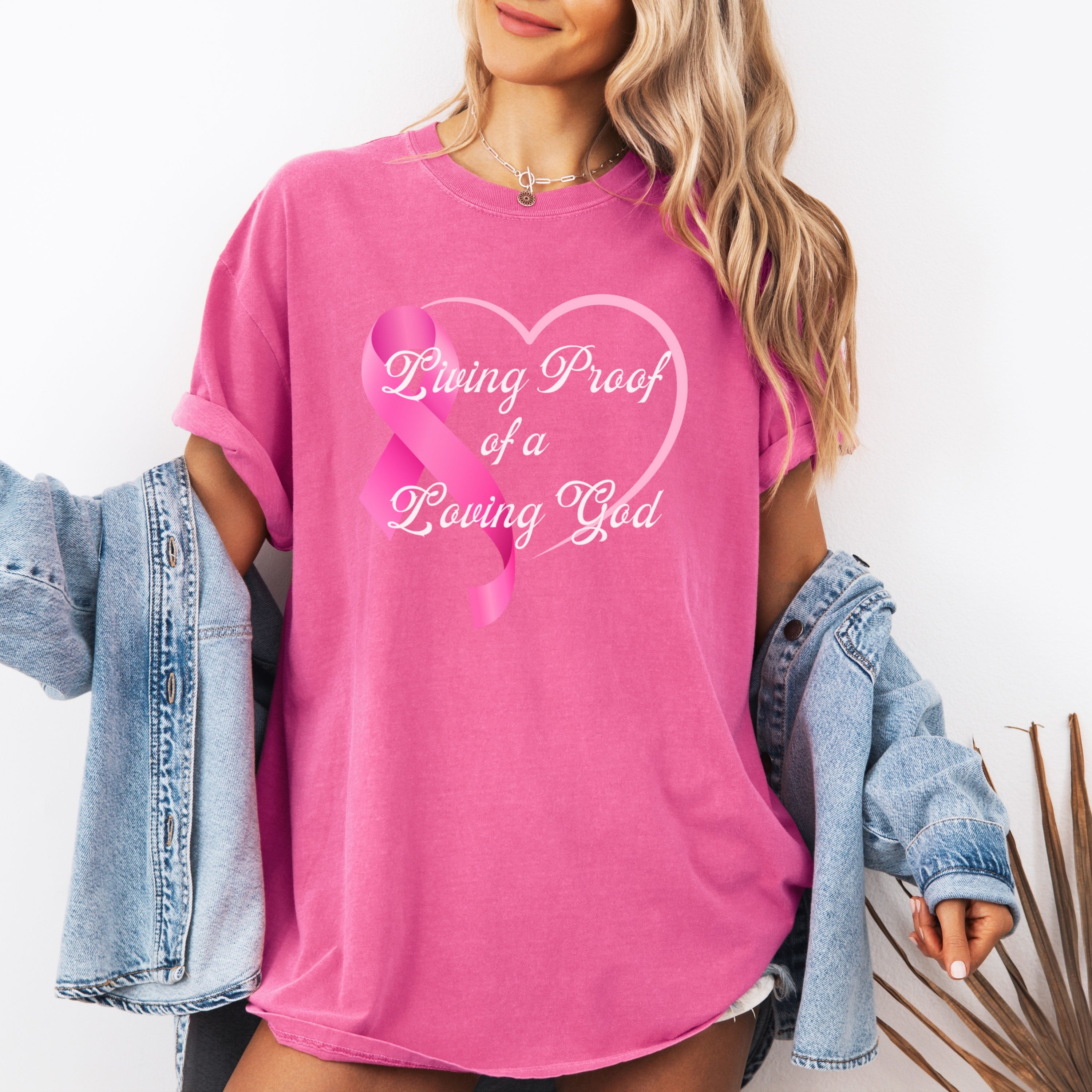 Living Proof Of A Loving God Heart Unisex Relaxed Fit T-Shirt