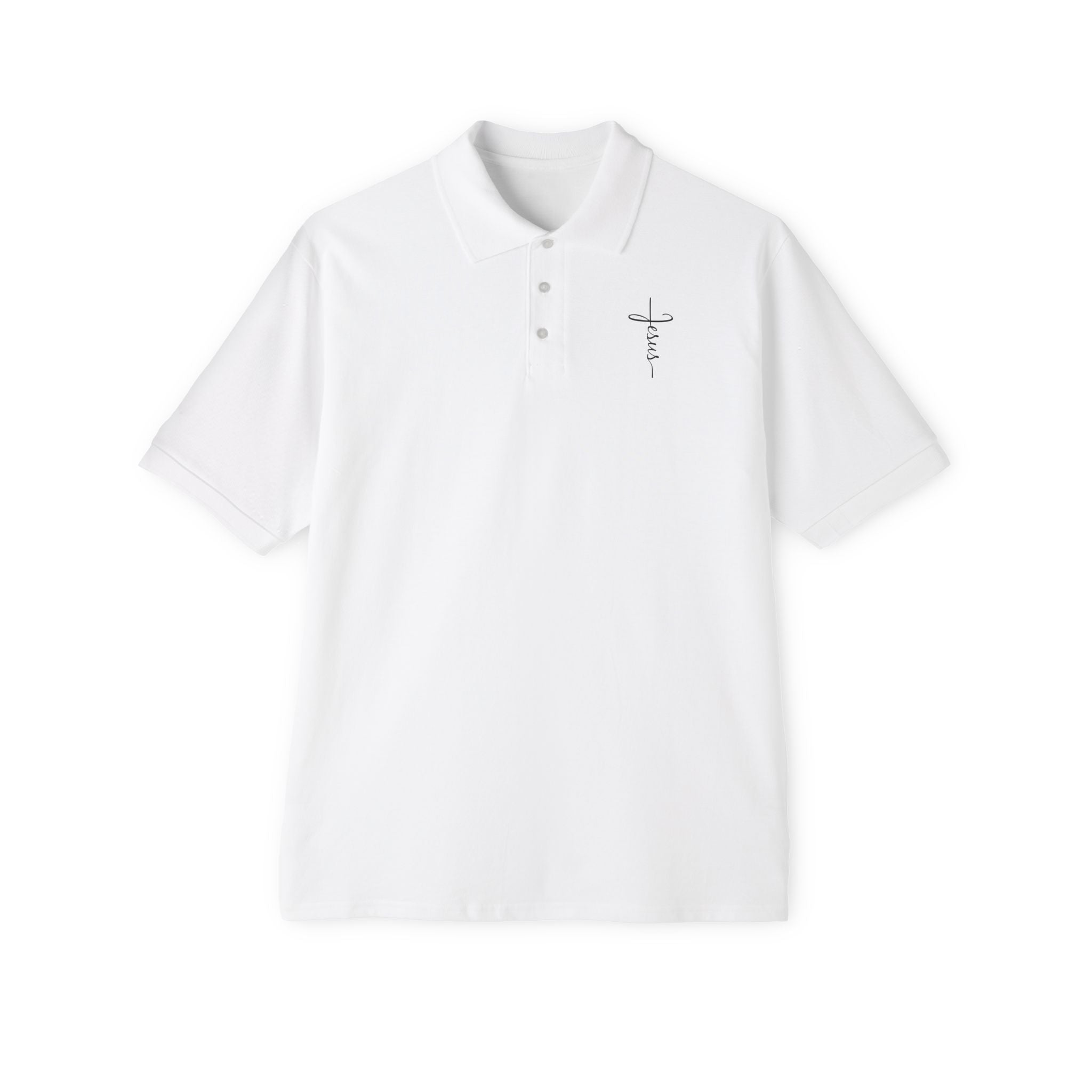 Jesus Cross Men's Piqué Polo