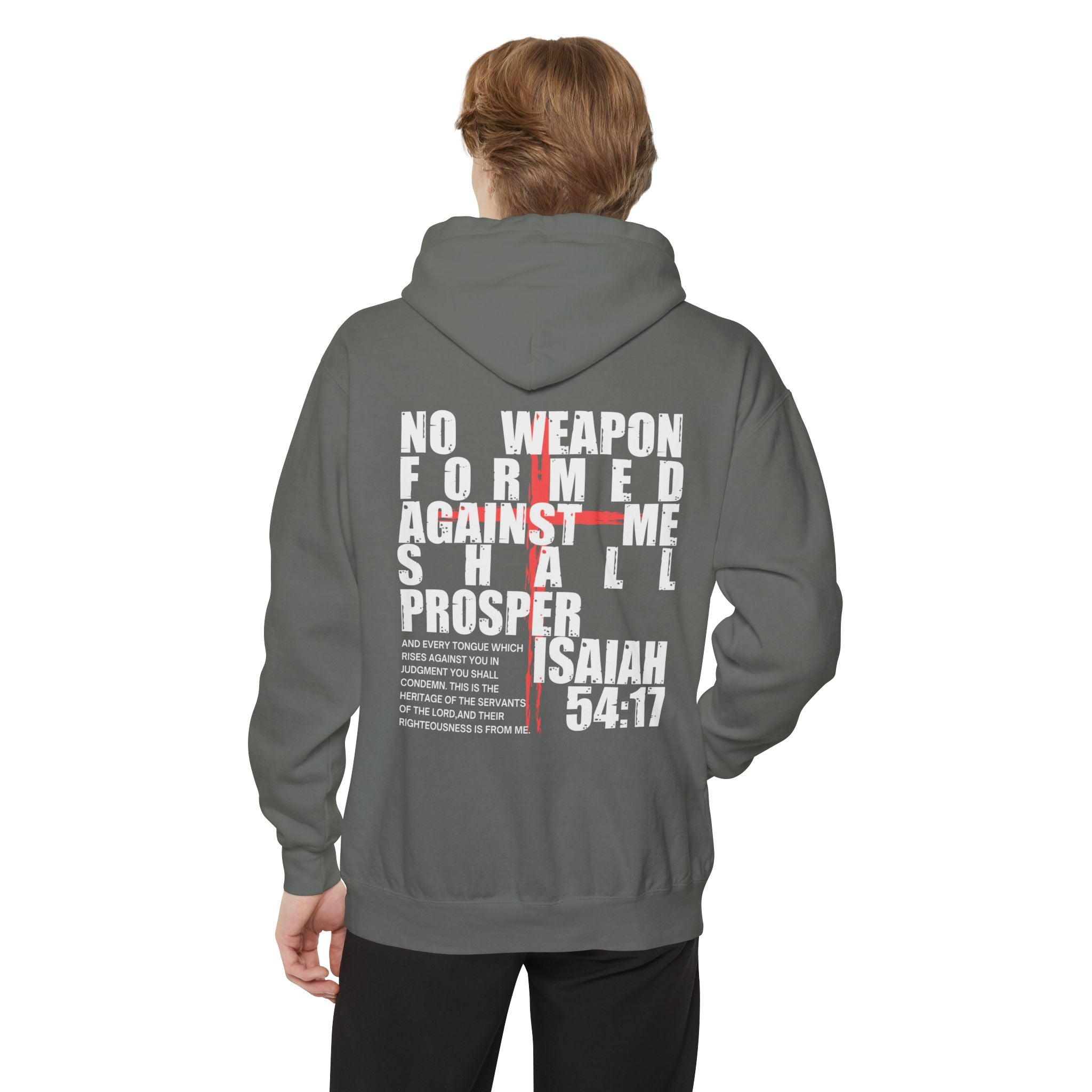 Isaiah 54:17 No Weapon Formed Against Me Unisex Relaxed Fit Hoodie