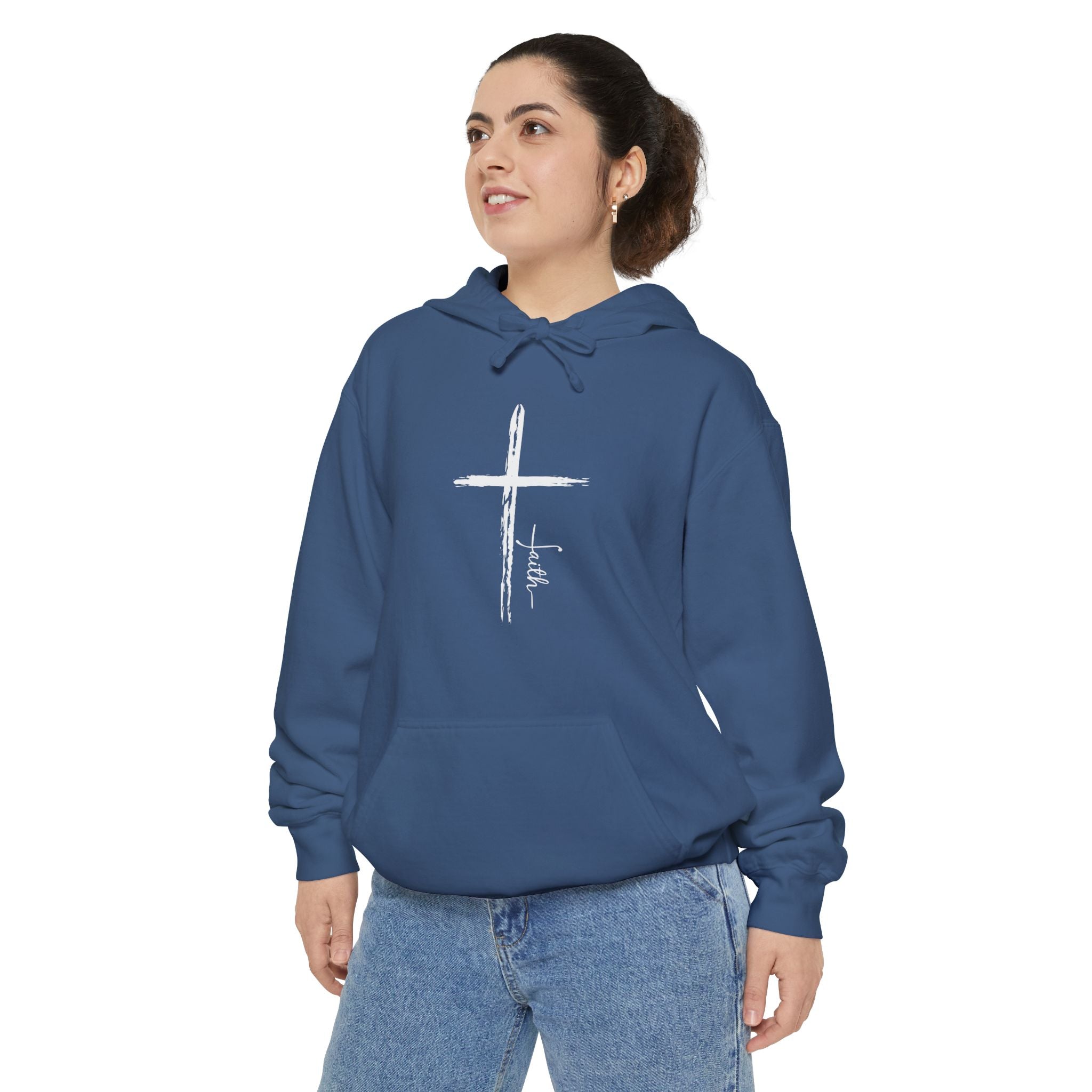 Cross With Faith Unisex Relaxed Fit Hoodie