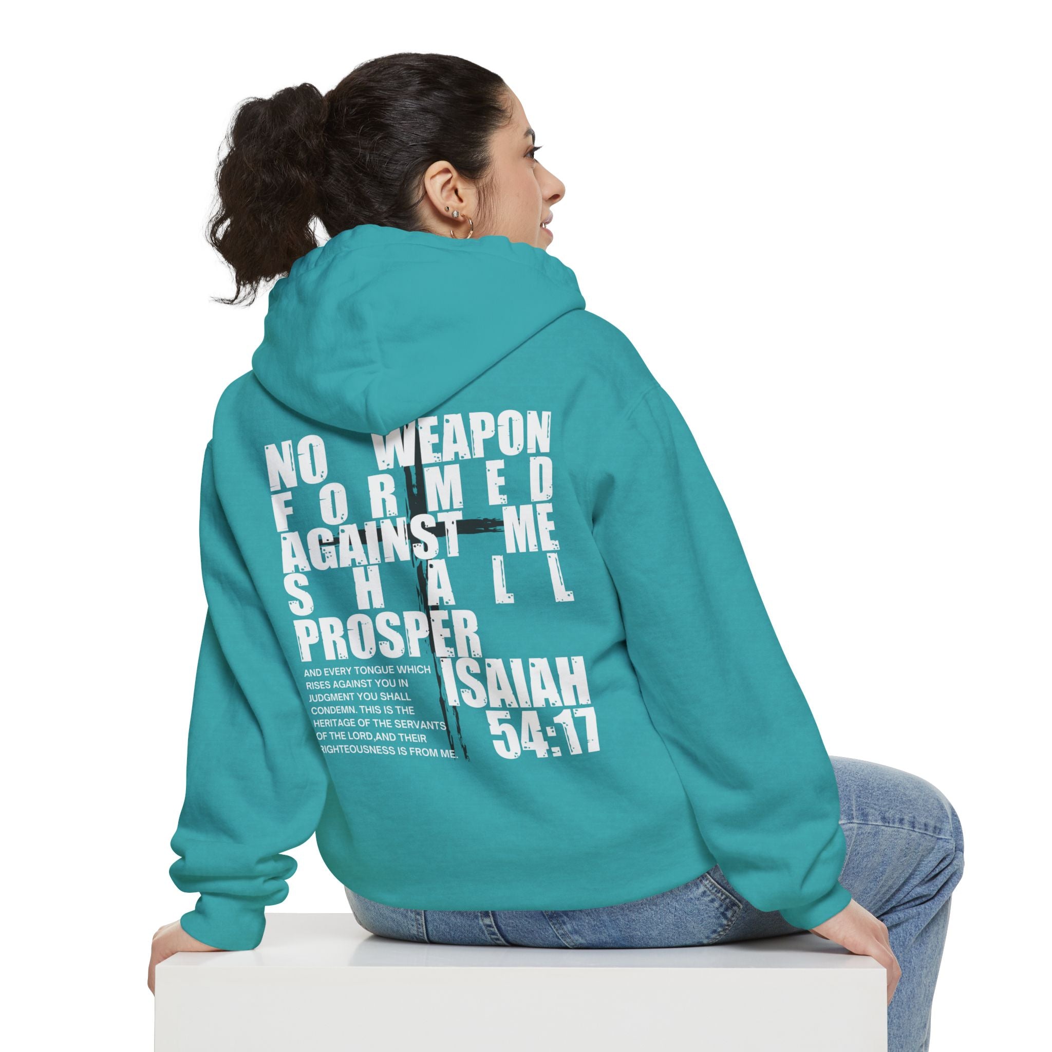 Isaiah 54:17 No Weapon Formed Against Me Unisex Relaxed Fit Hoodie