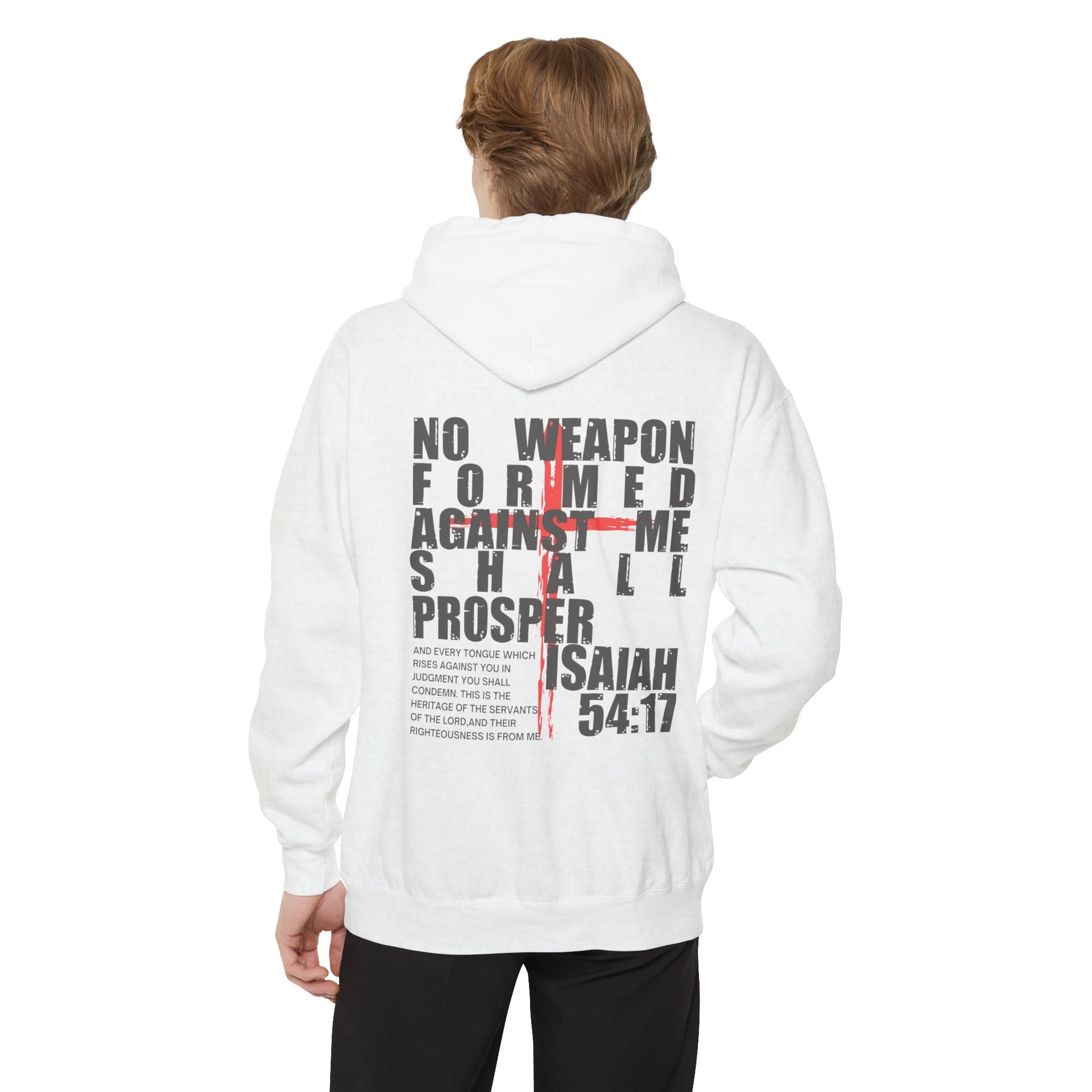 Isaiah 54:17 No Weapon Formed Against Me Unisex Relaxed Fit Hoodie