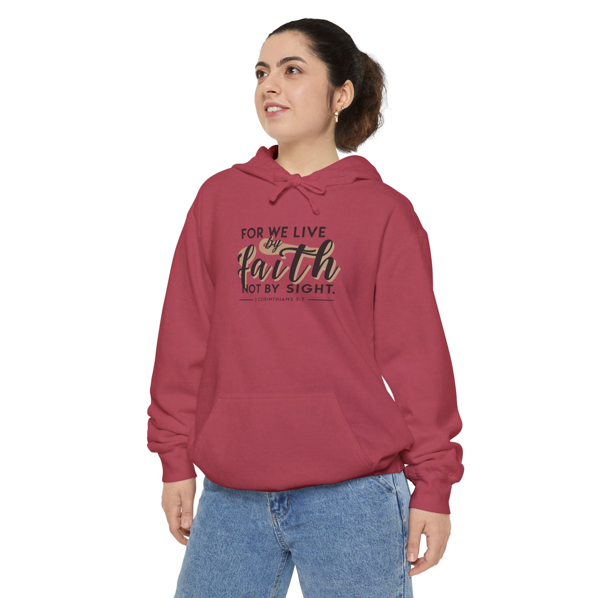 For We Live By Faith Not By Sight Unisex Relaxed Fit Hoodie