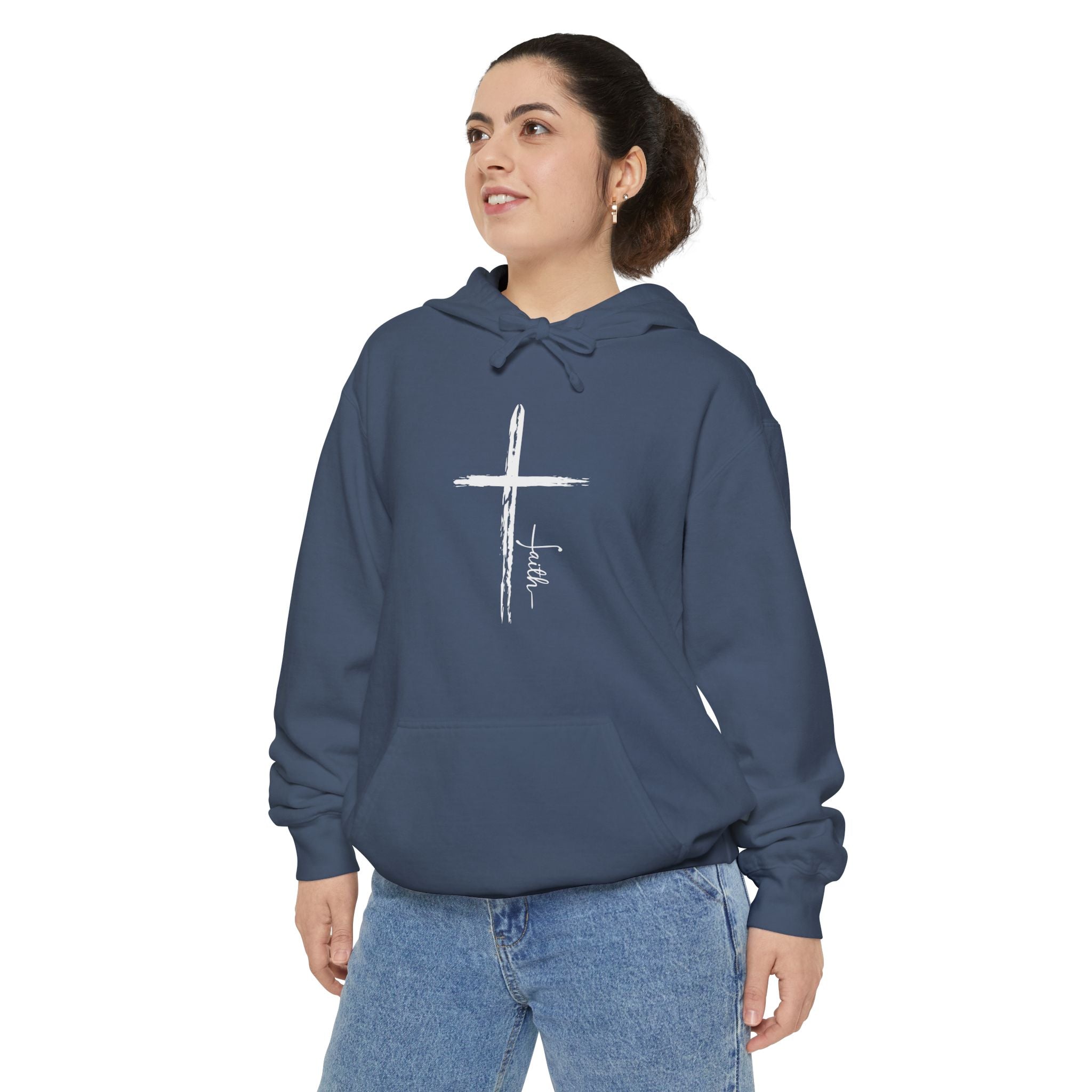 Cross With Faith Unisex Relaxed Fit Hoodie