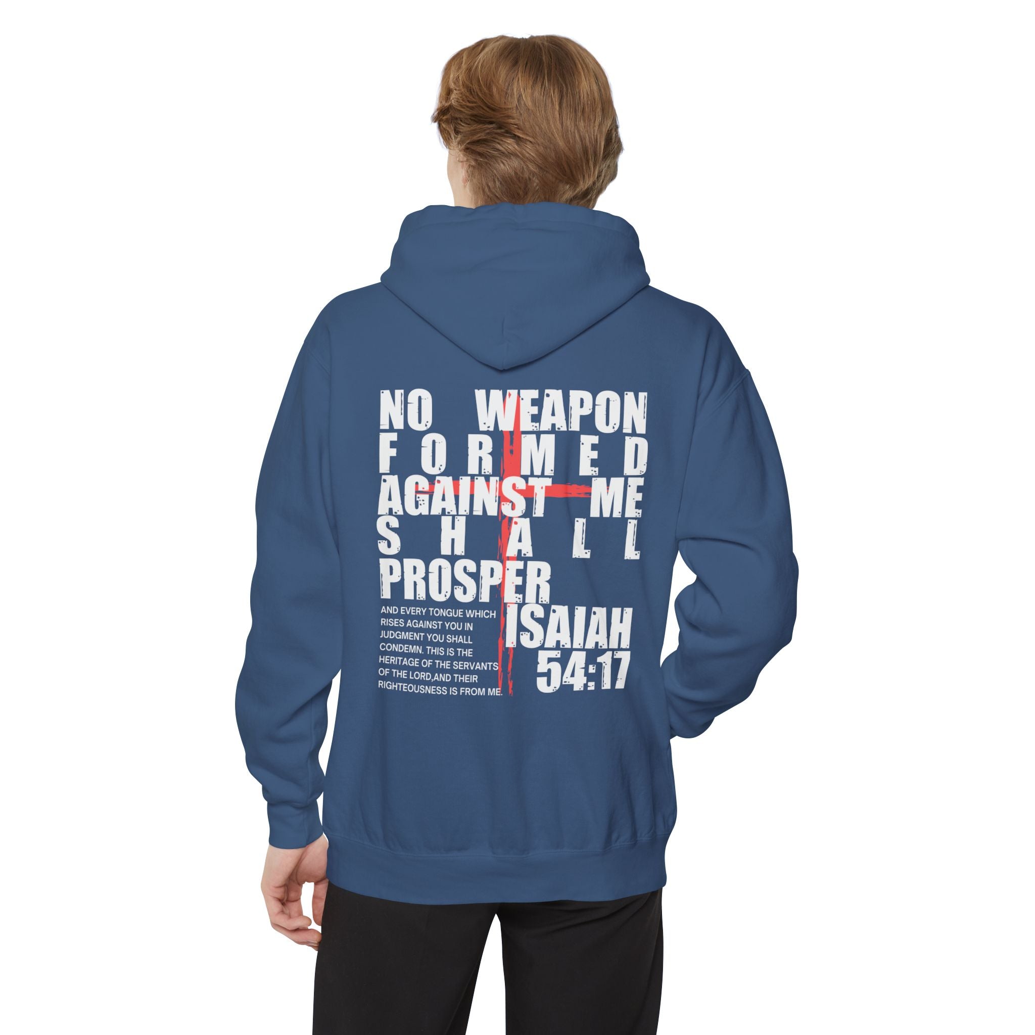 Isaiah 54:17 No Weapon Formed Against Me Unisex Relaxed Fit Hoodie