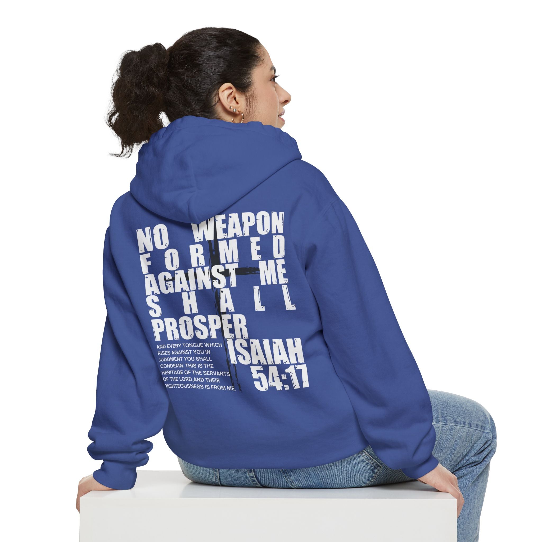 Isaiah 54:17 No Weapon Formed Against Me Unisex Relaxed Fit Hoodie