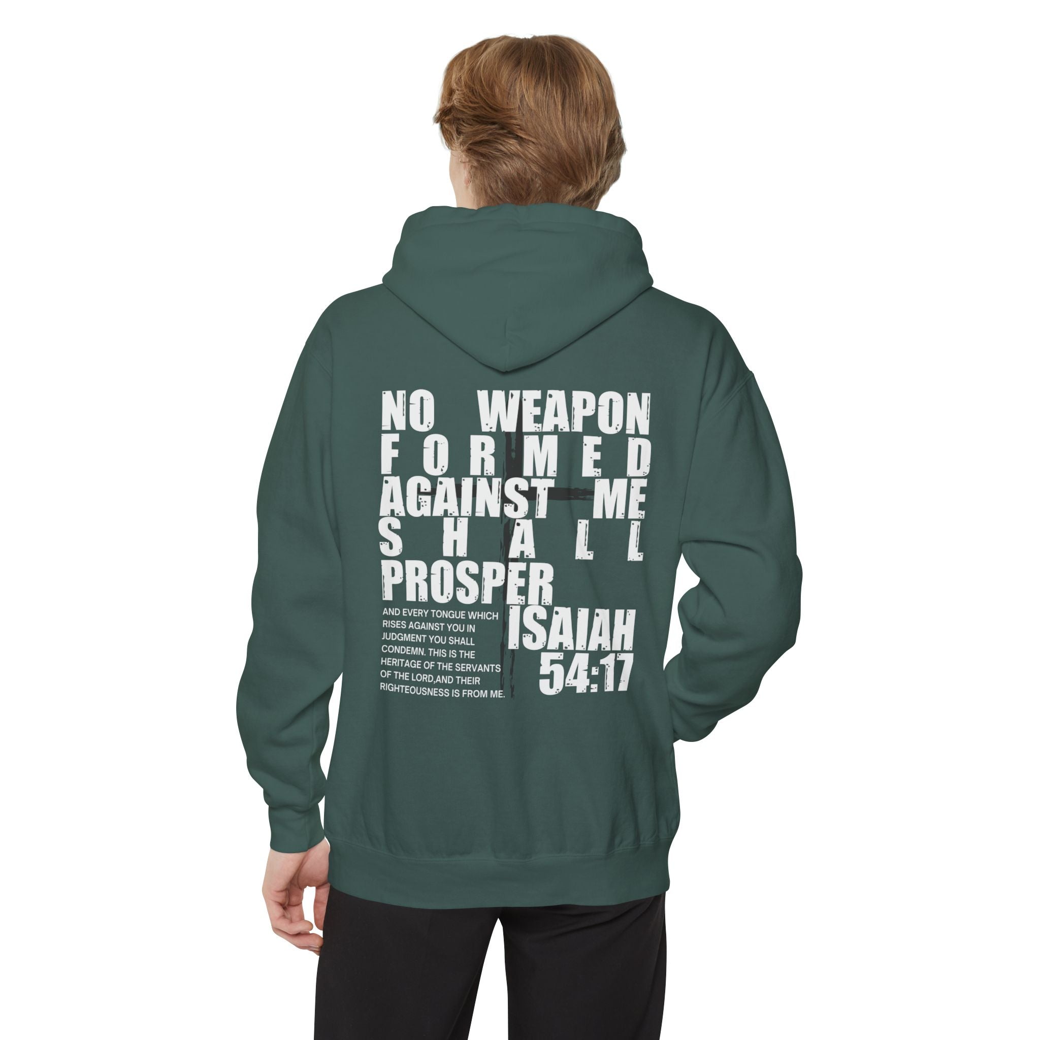 Isaiah 54:17 No Weapon Formed Against Me Unisex Relaxed Fit Hoodie
