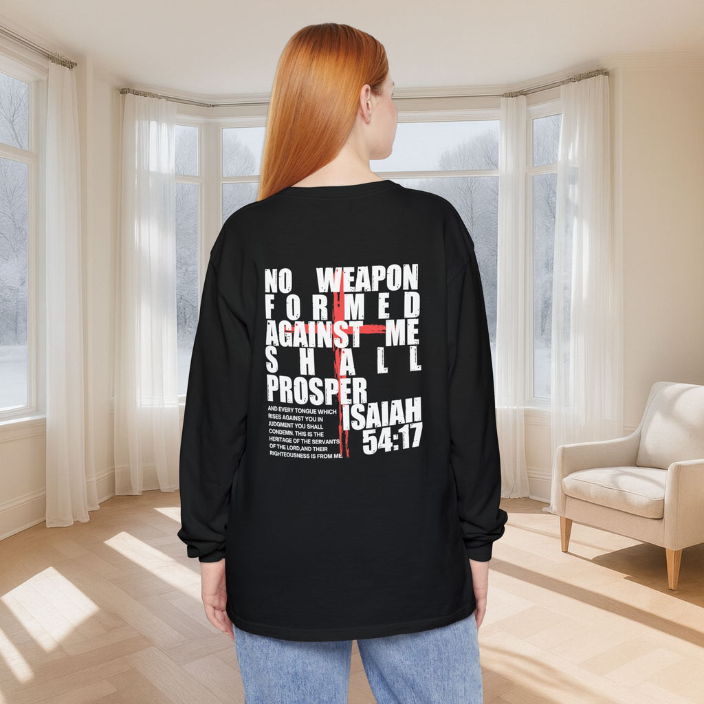 Isaiah 54:17 Unisex Long Sleeve T-Shirt - My Faith My Father