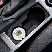 Heaven Is All Around Us Soapstone Car Coaster - My Faith My Father