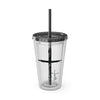 Cross With Faith Sunsplash 16oz Tumbler with Straw - My Faith My Father