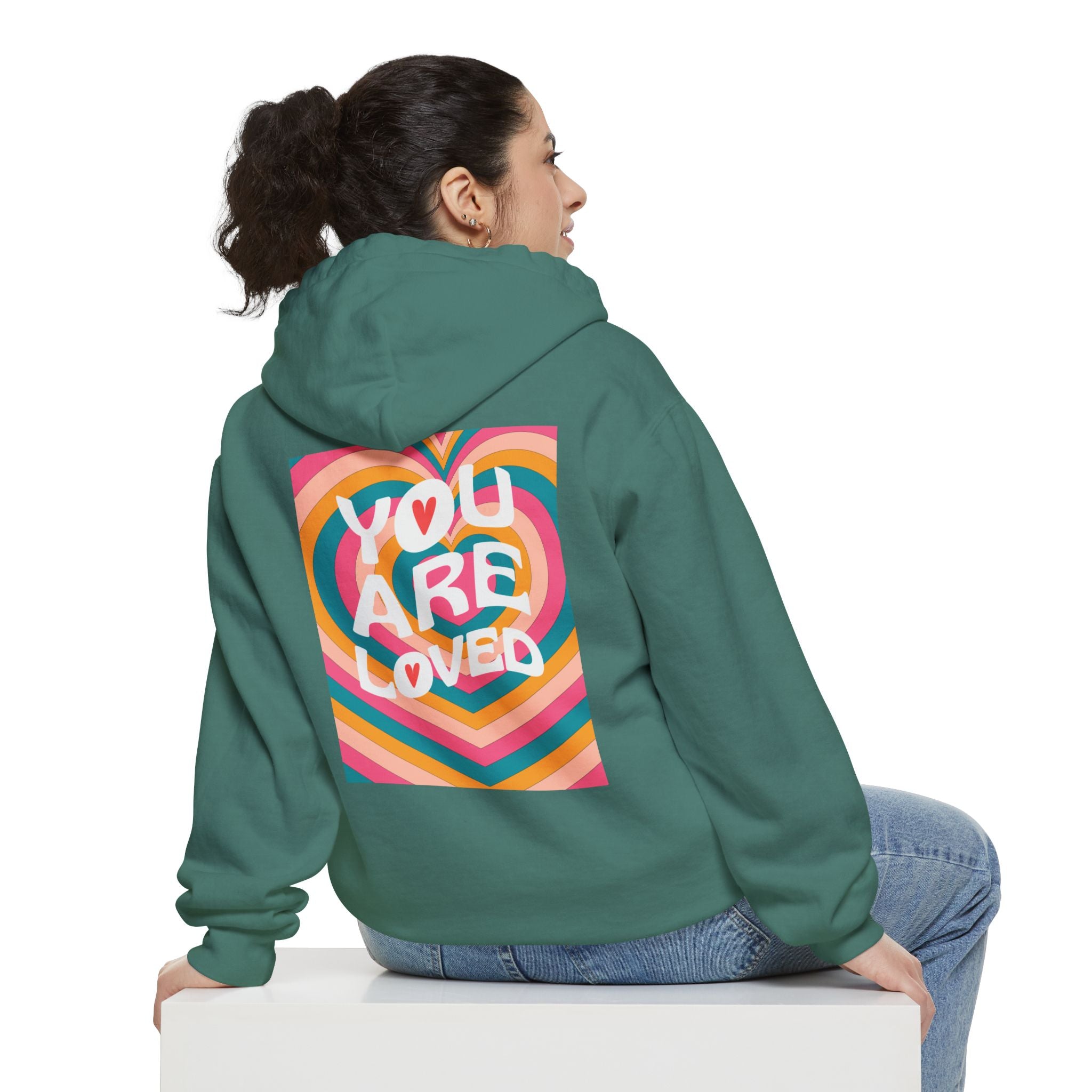 You Are Loved Retro, Unisex, Relaxed Fit Hoodie