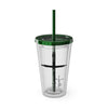 Cross With Faith Sunsplash 16oz Tumbler with Straw - My Faith My Father