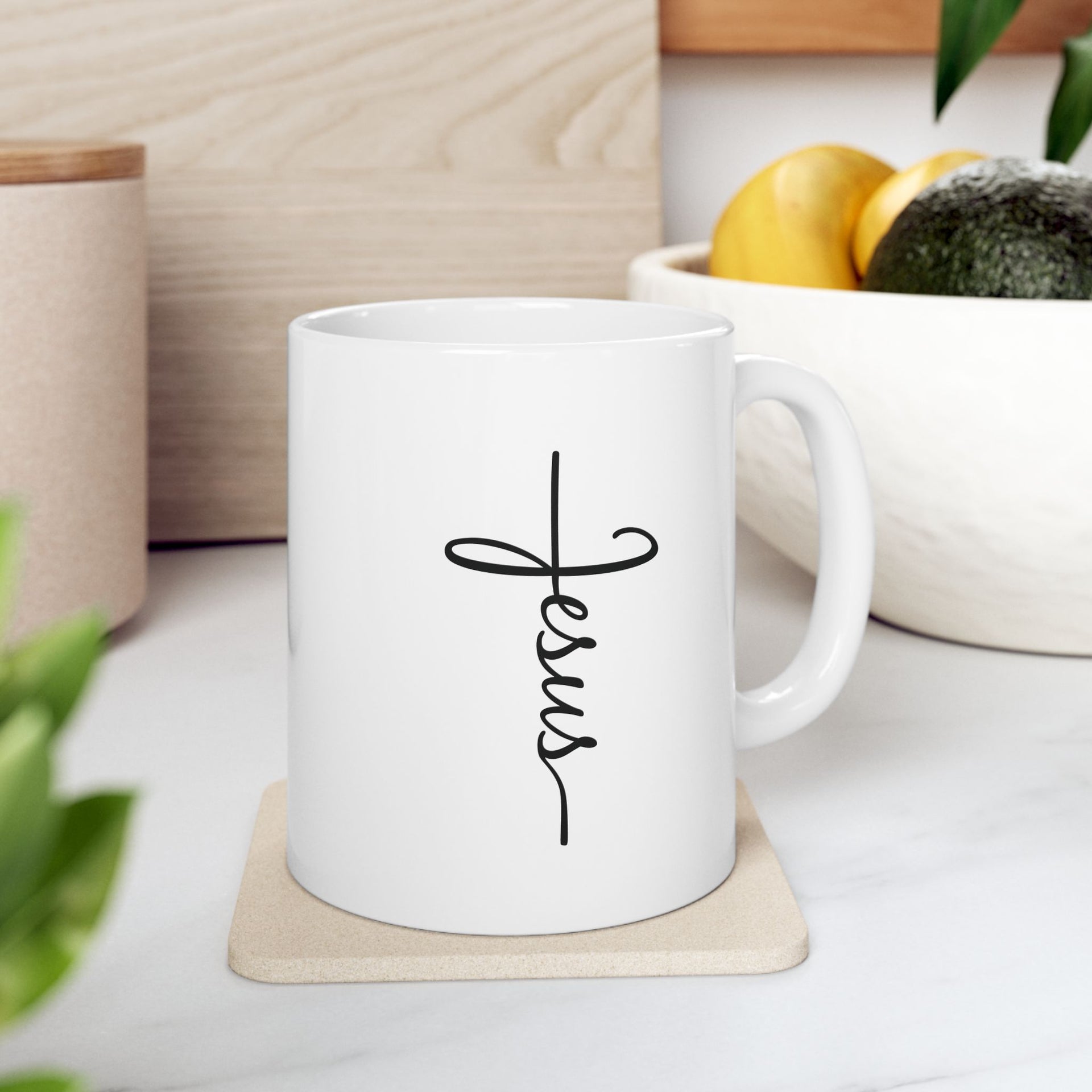 Jesus Cross Ceramic Mug - My Faith My Father