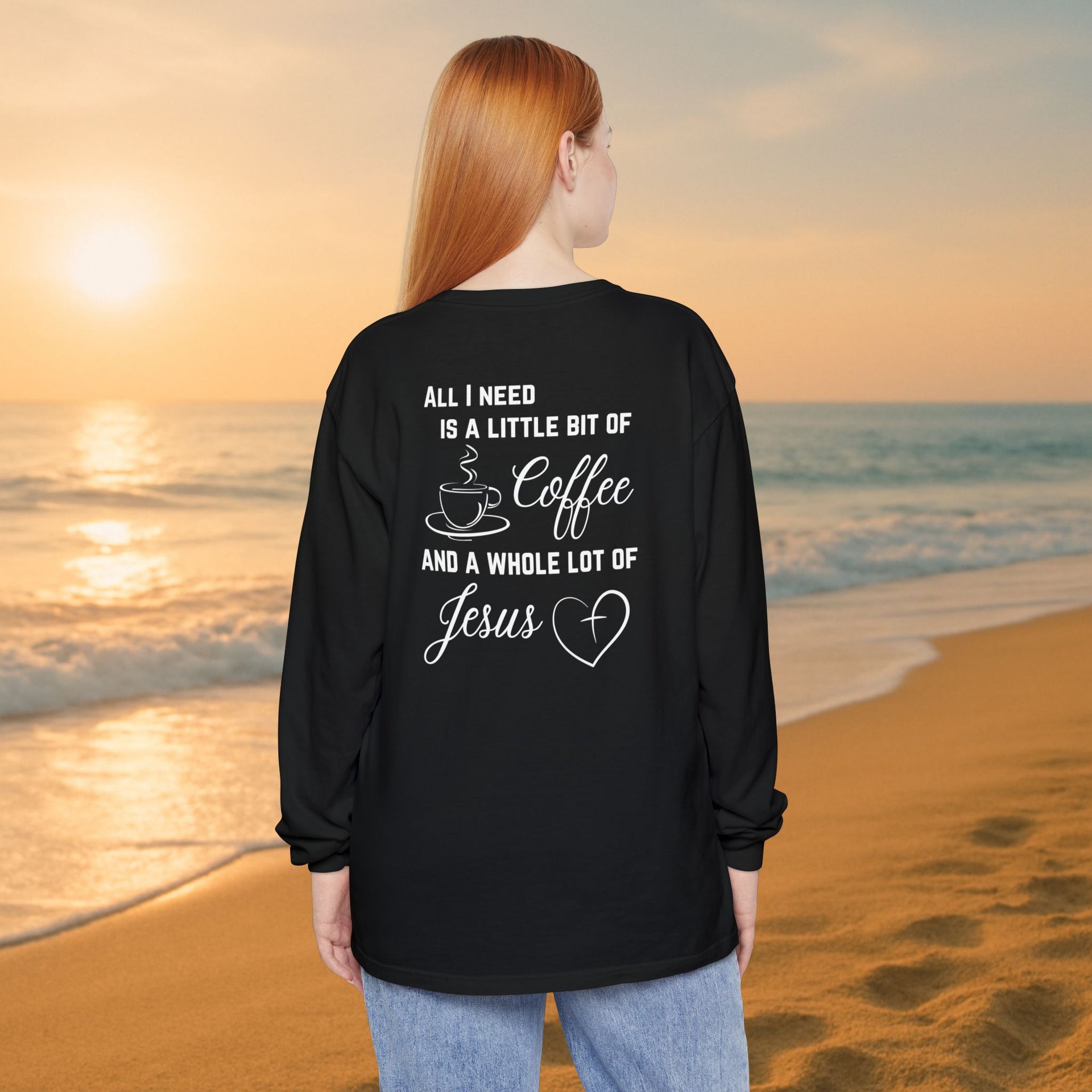 All I Need Unisex Relaxed Fit Long Sleeve T-Shirt - My Faith My Father