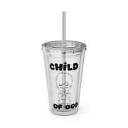 Child of God (Boy) Sunsplash 16oz Tumbler With Straw - My Faith My Father