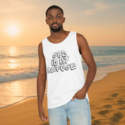 God is My Refuge Unisex Relaxed Fit Tank Top - My Faith My Father
