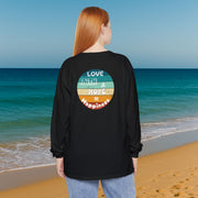 Love, Faith & Hope = Happiness Unisex Relaxed Fit Long Sleeve T-Shirt - My Faith My Father