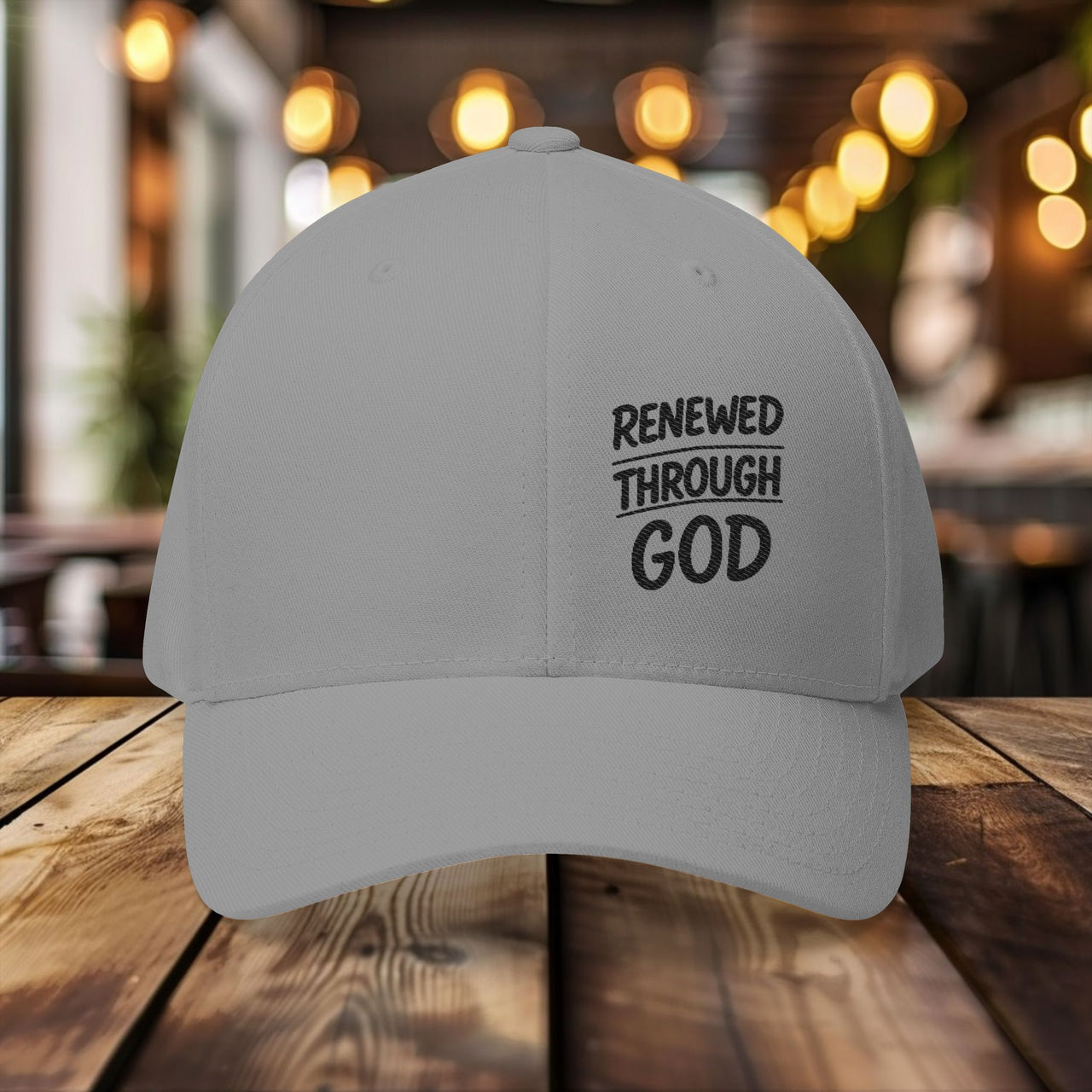 Renewed Through God Flexfit Hat - My Faith My Father