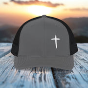 White Cross Snapback Trucker Cap (Embroidery) - My Faith My Father