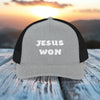 Jesus Won – Richardson 112 Snapback Trucker Hat | Christian Headwear - My Faith My Father