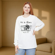 He Is Risen Unisex Relaxed Fit Long Sleeve T-Shirt - My Faith My Father