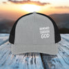 Renewed Through God Embroidered Snapback Trucker Hat