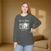 He Is Risen Unisex Relaxed Fit Long Sleeve T-Shirt - My Faith My Father