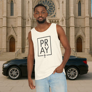 Pray + Cross Unisex Relaxed Fit Tank Top - My Faith My Father
