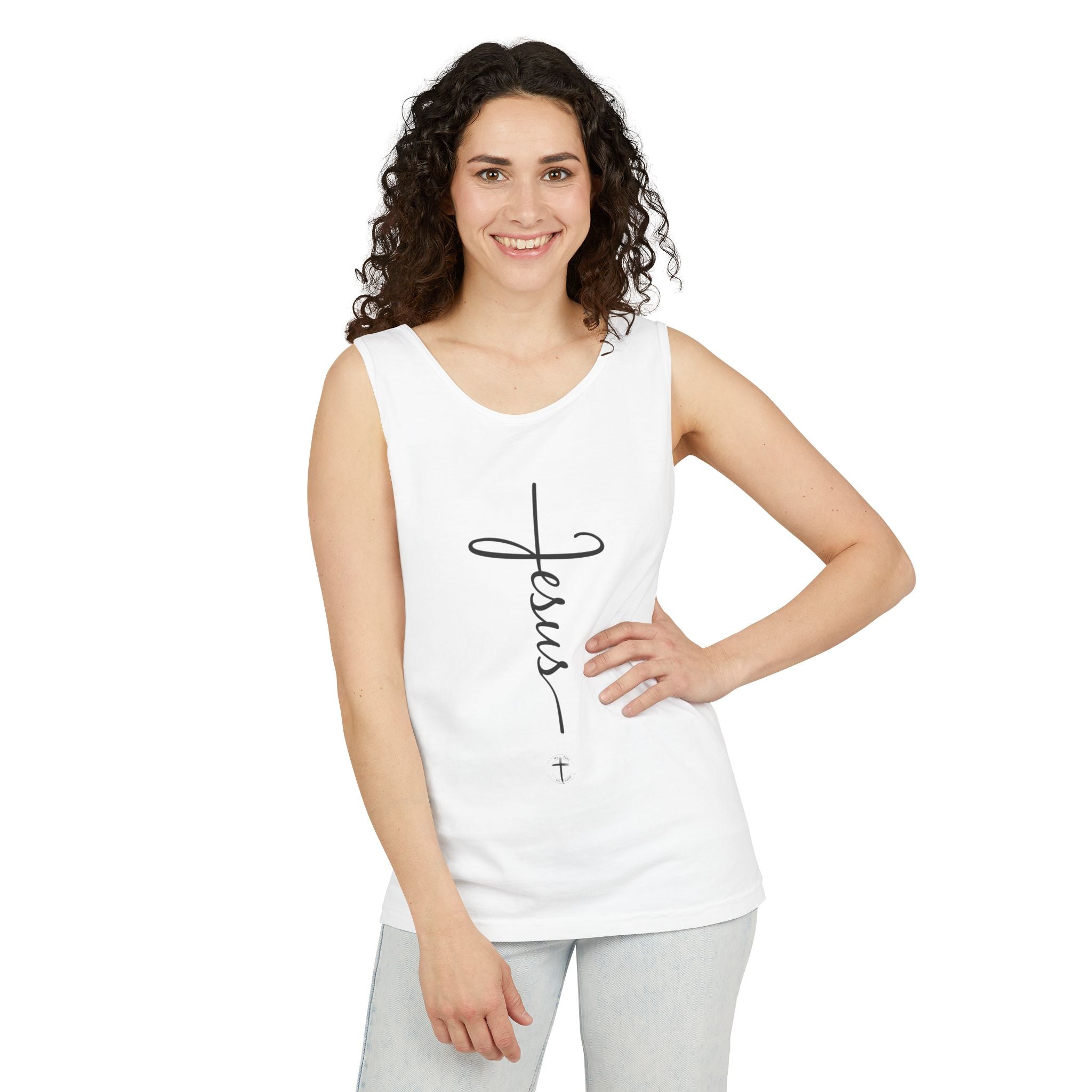 Jesus Cross Unisex Relaxed Fit Tank Top