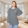 PRAY + Cross Unisex Relaxed Fit Long Sleeve T-Shirt - My Faith My Father